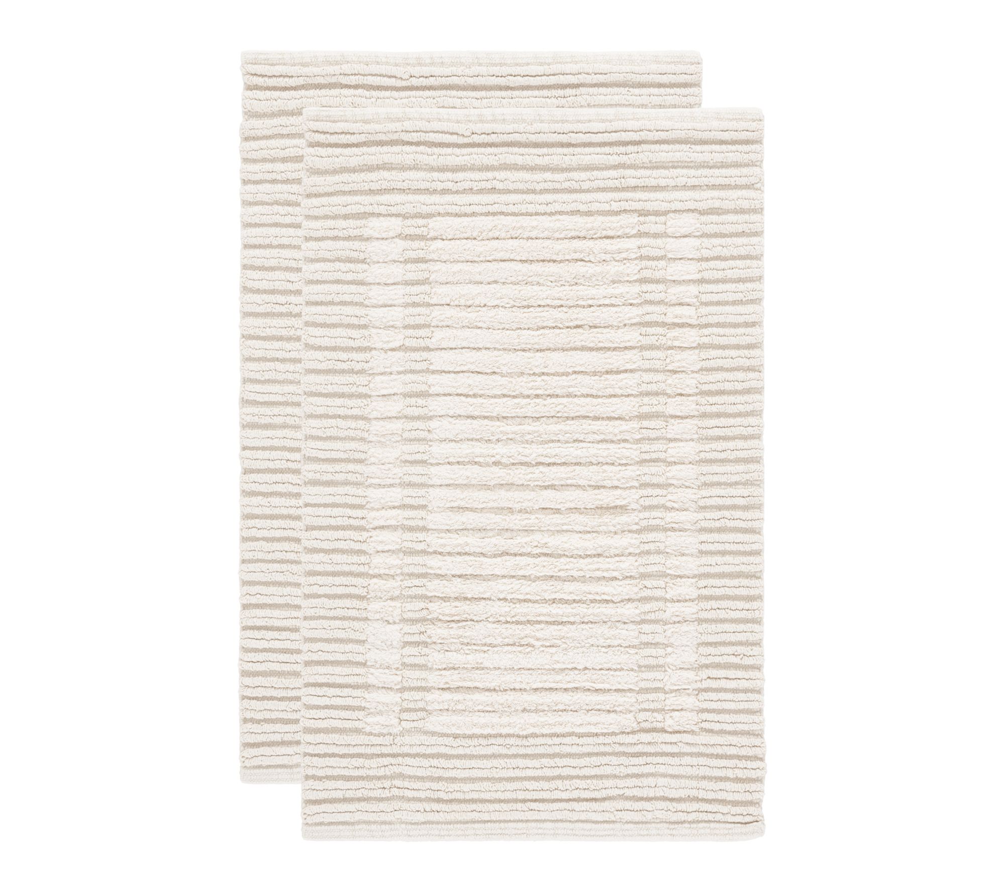 Safavieh Greyson Striped 1'-8" X 2'-8" Bathmat(Set of 2)
