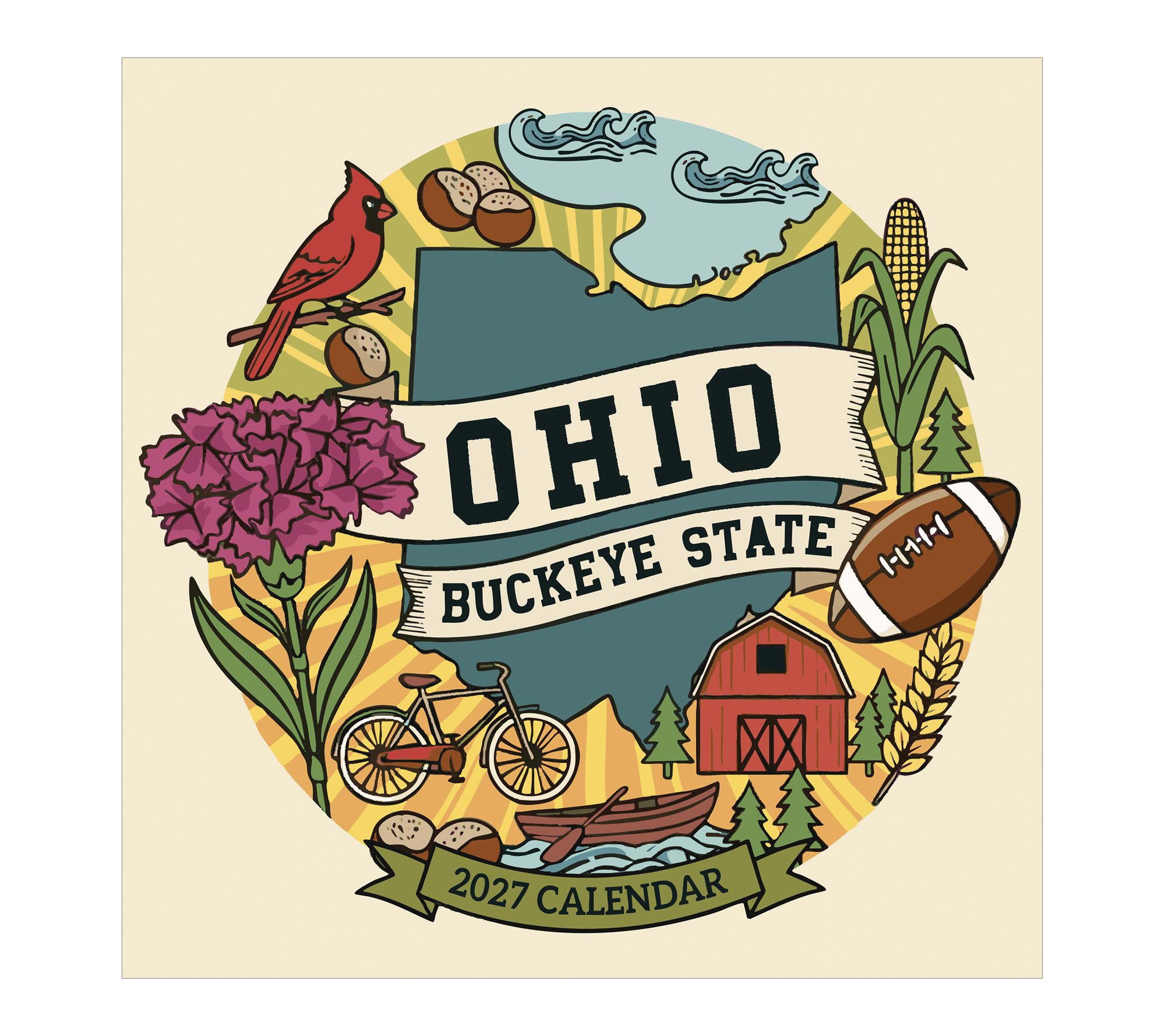 2027 Home: Ohio Wall Calendar