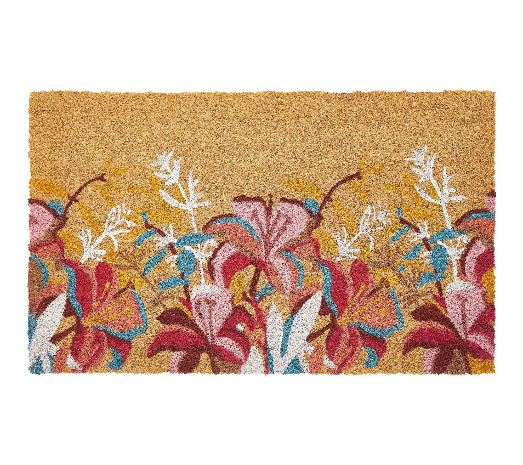 VCNY Home Floral Delight Coir Doormat, 18" x 30"