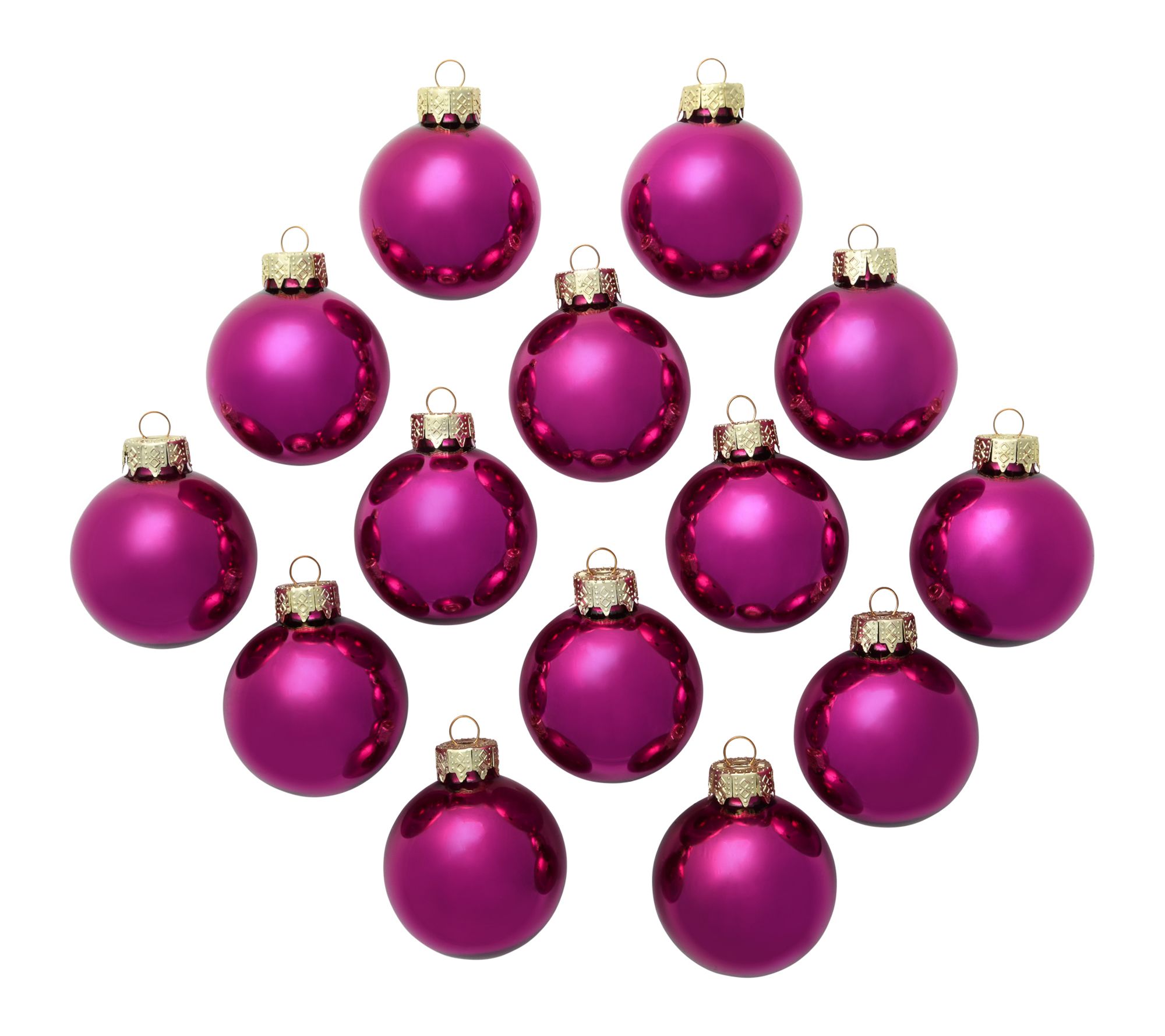 Whitehurst 2" Shiny Finish Glass Ornament, Boxof 28