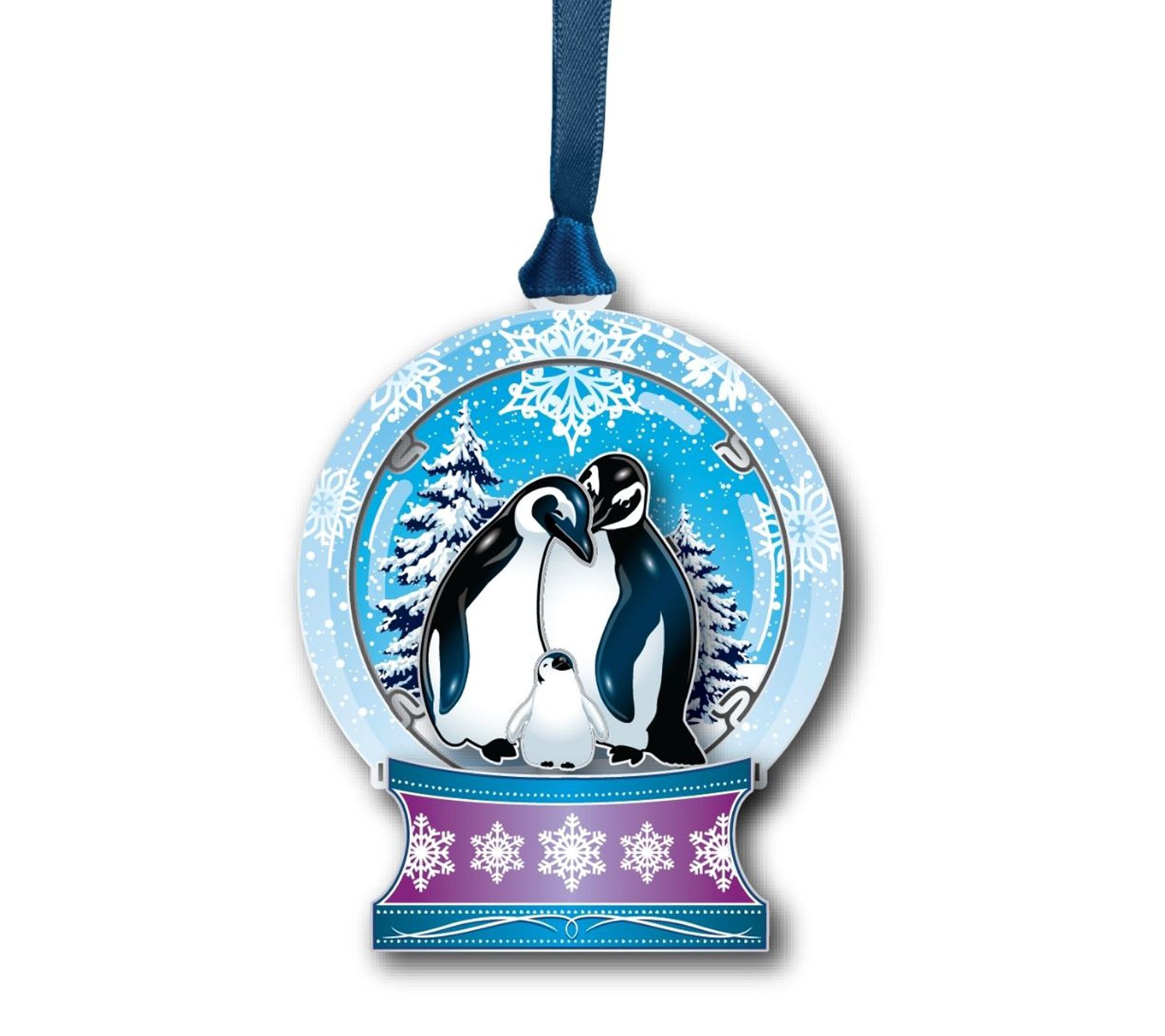 Beacon Designs Penguin Snowglobe Ornament