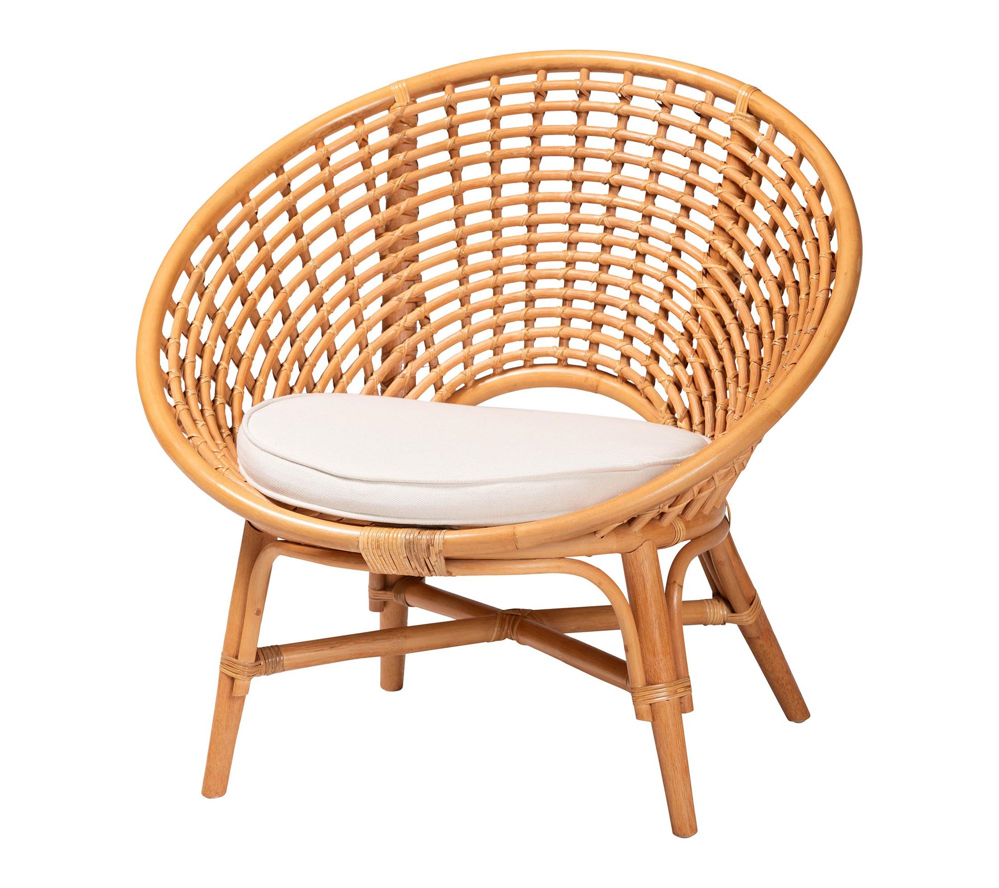 bali & pari Aerin Natural Rattan Accent Chair