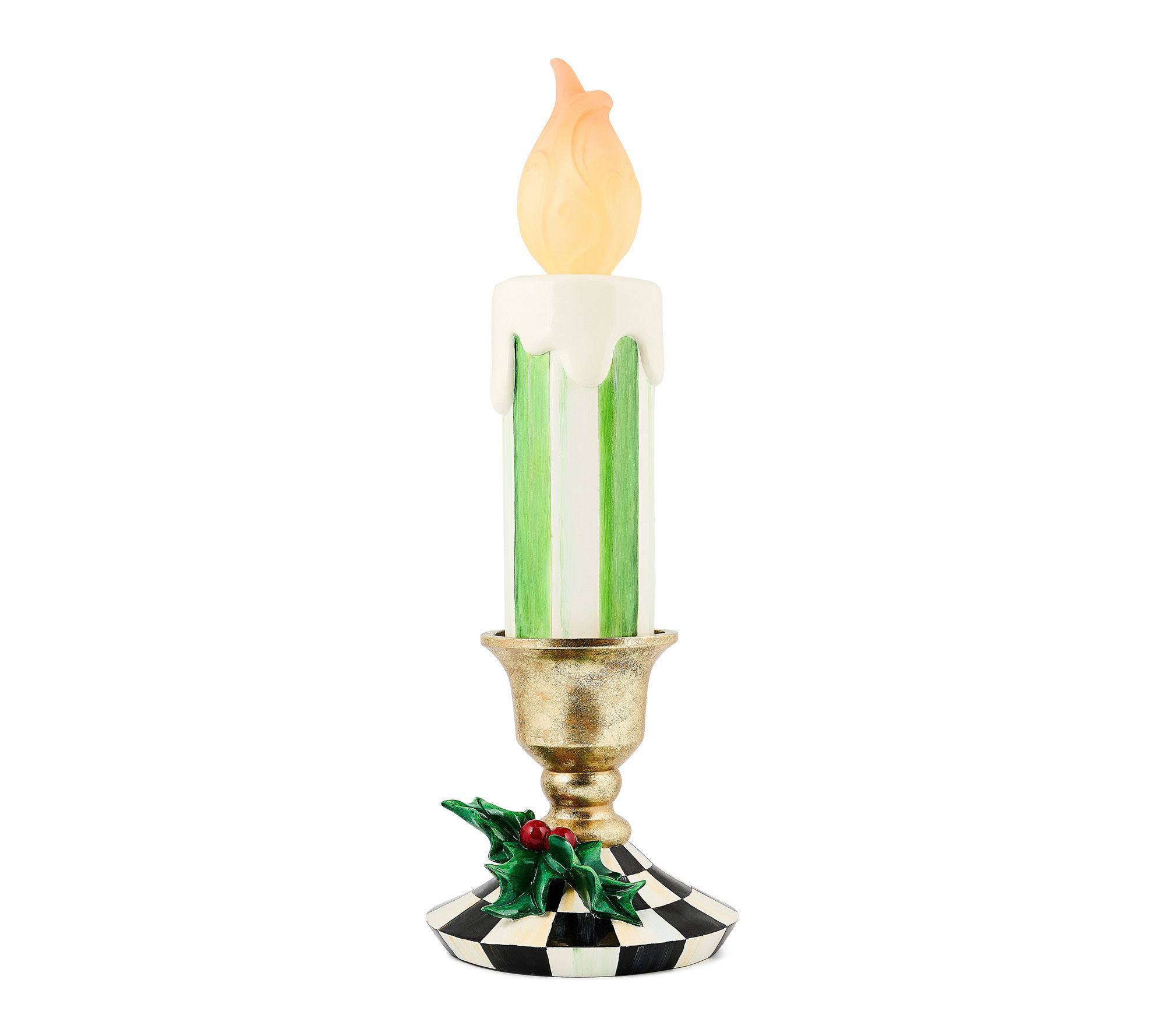 MacKenzie-Child Check It Out Illuminated Small Trophy Candle