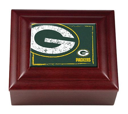 Green Bay Packers Wooden Keepsake Box