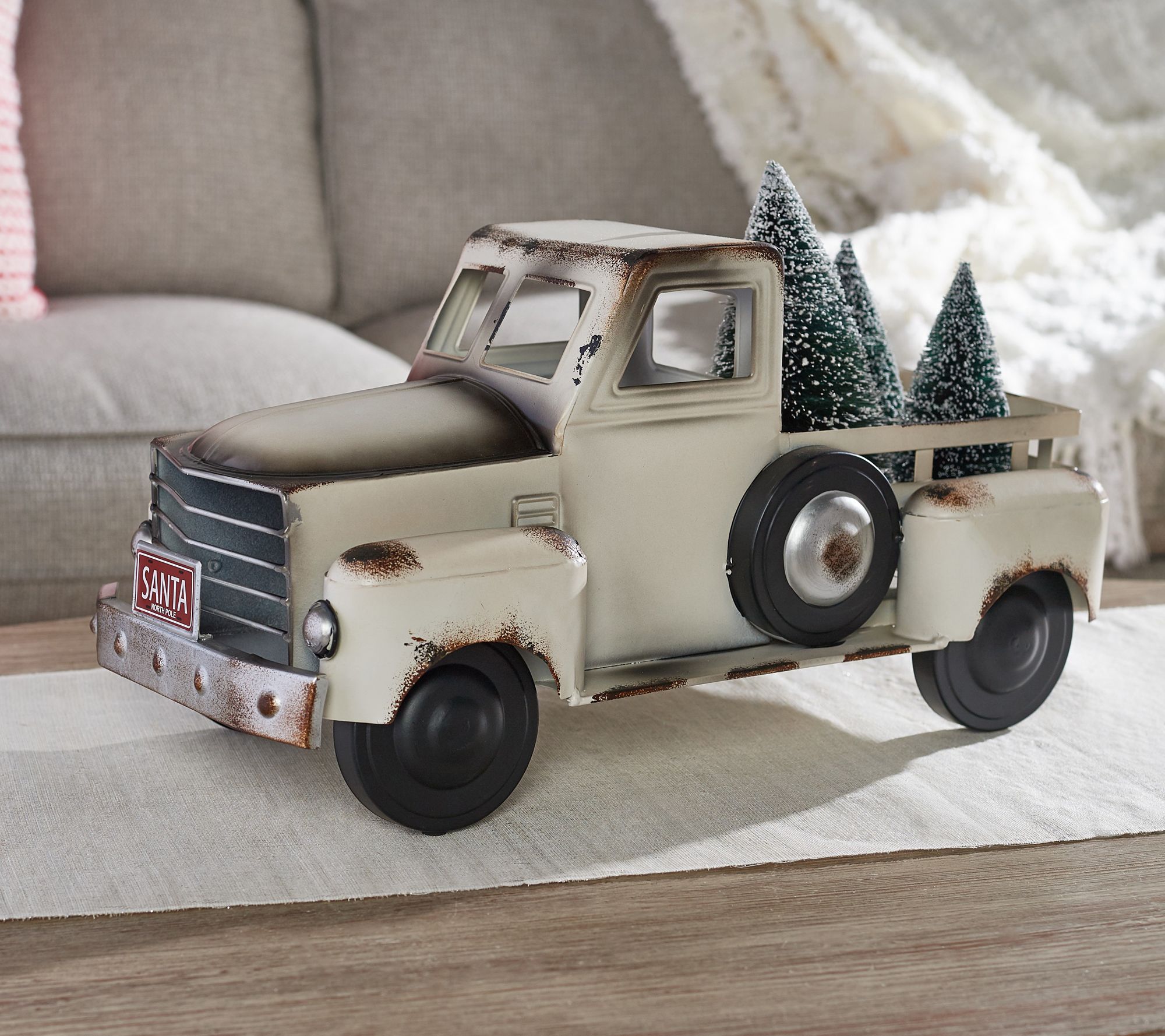 vintage metal truck