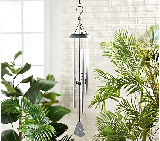 31" Inspirational Word Windchimes with Heart by Valerie