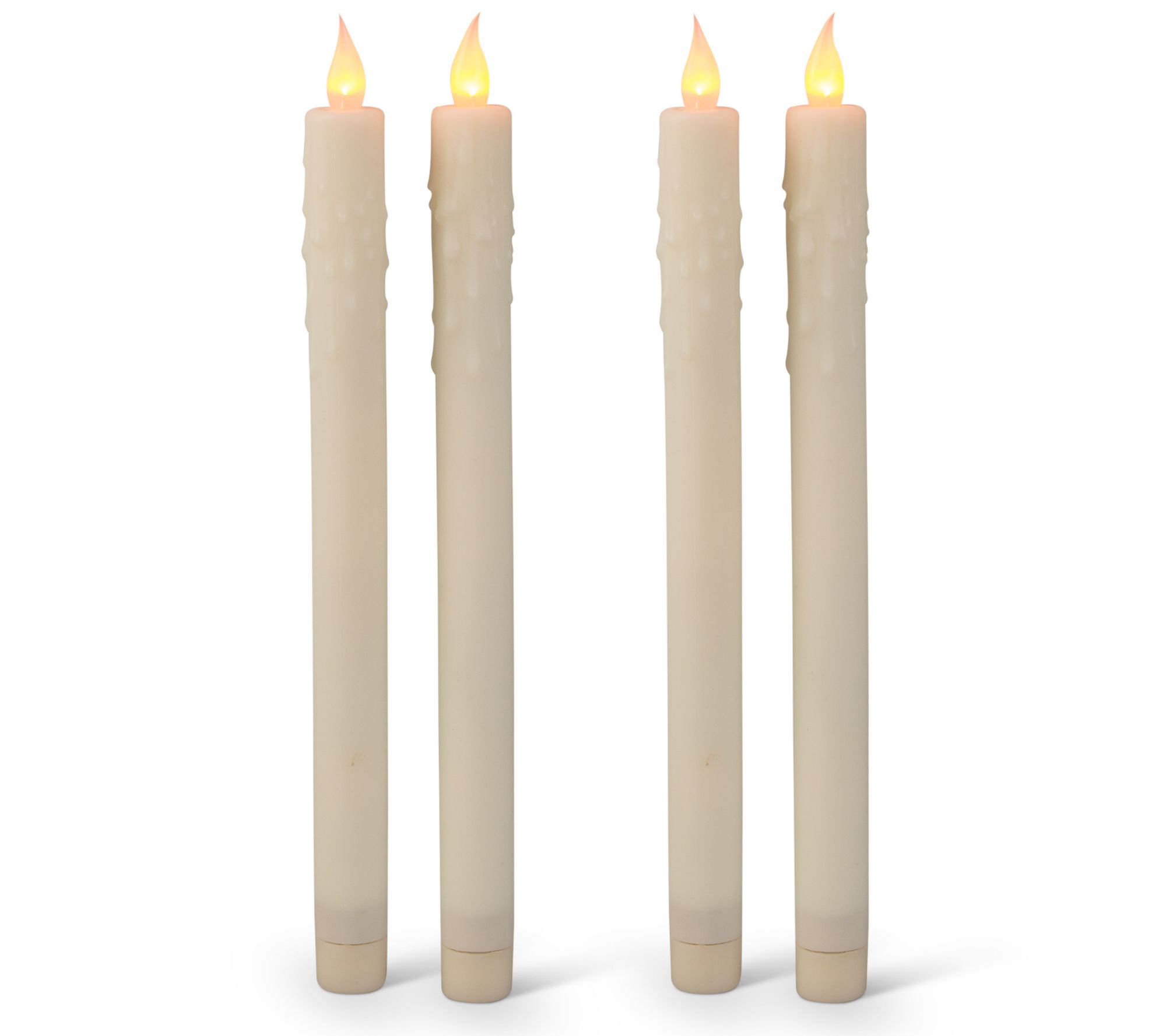 Set of (4) 10.75" Taper LED Candles by Gerson C o