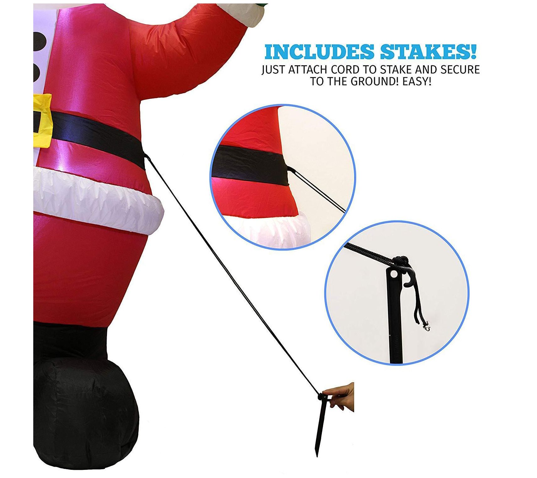 Christmas 6' Waving Santa Claus Inflatable