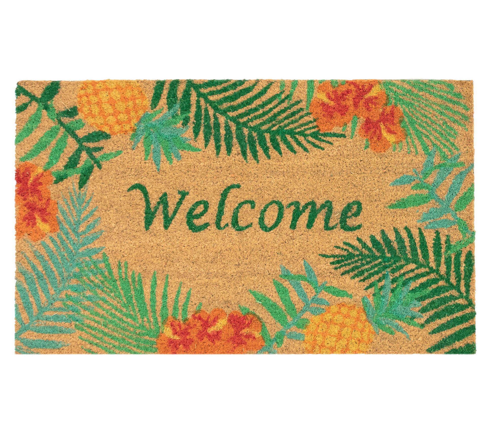 Liora Manne Natura Tropical Welcome Mat Natural18" x 30"