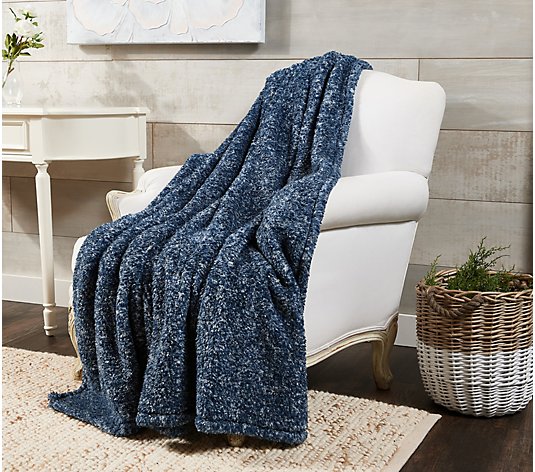 G.I.L.I. Oversized Printed Sherpa with Wellsoft Reverse Throw