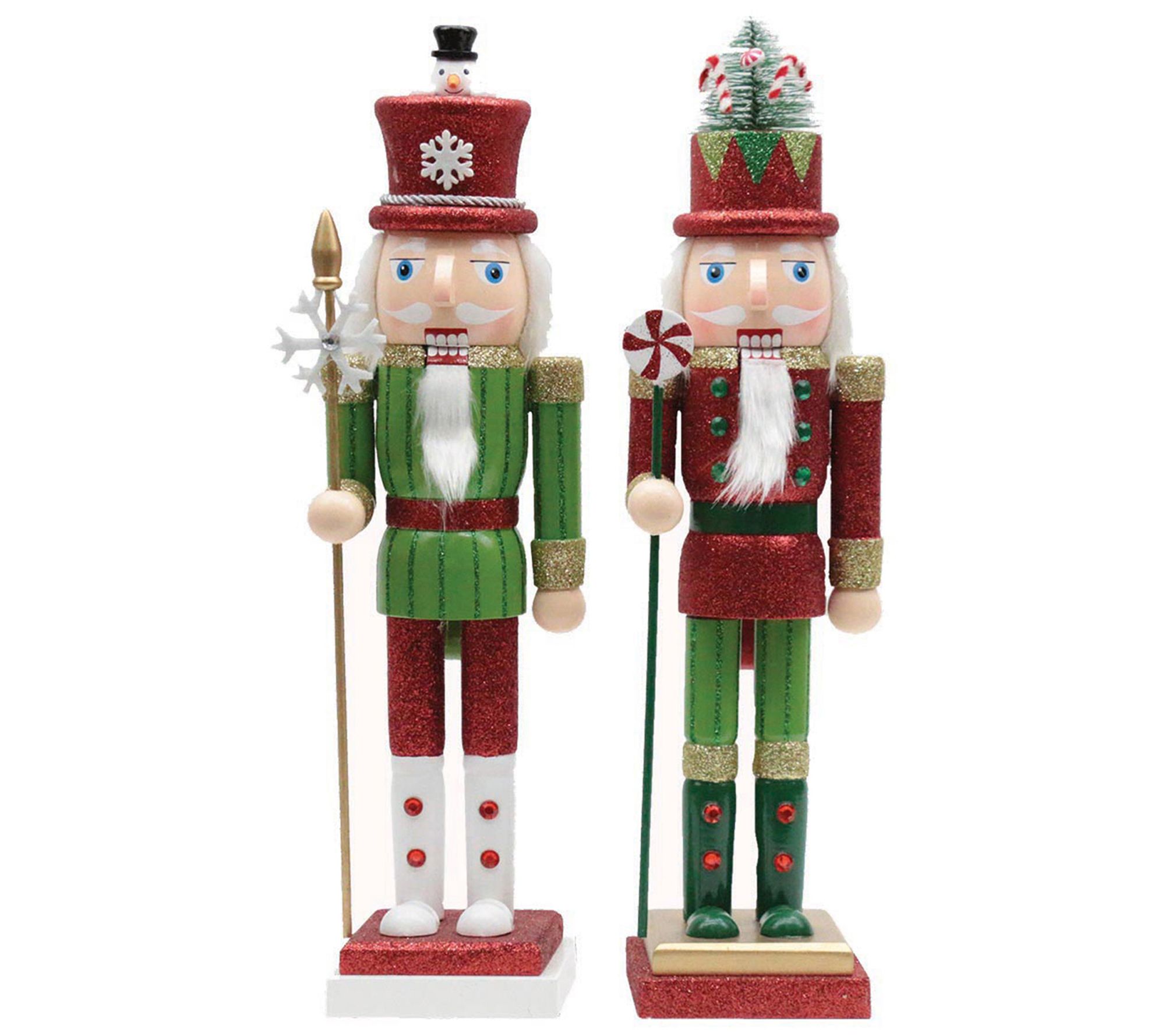 SW 15" Christmas Surprise Nutcrackers (set of 2)