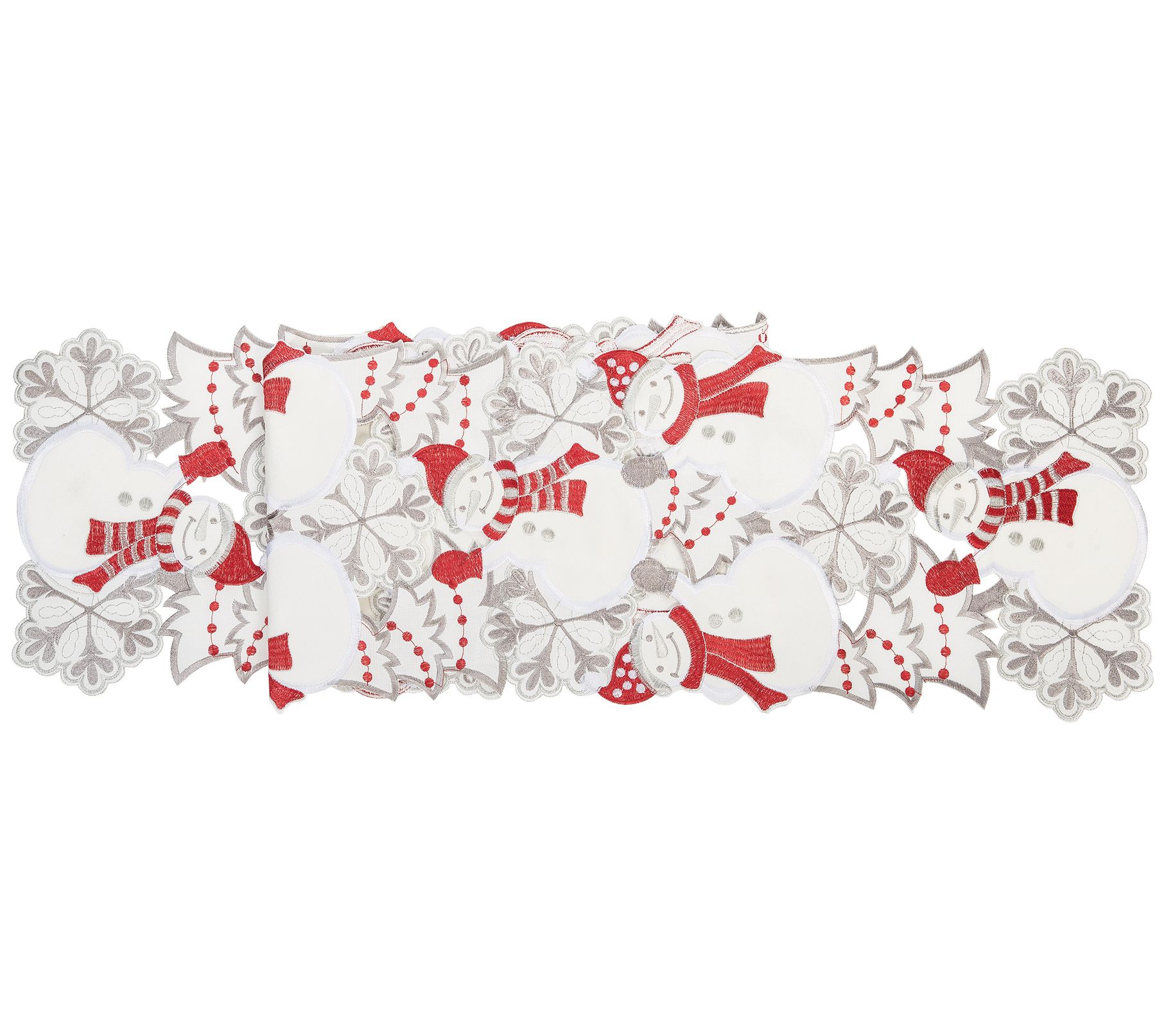 12" x 68" Snowmen Table Runner by Valerie