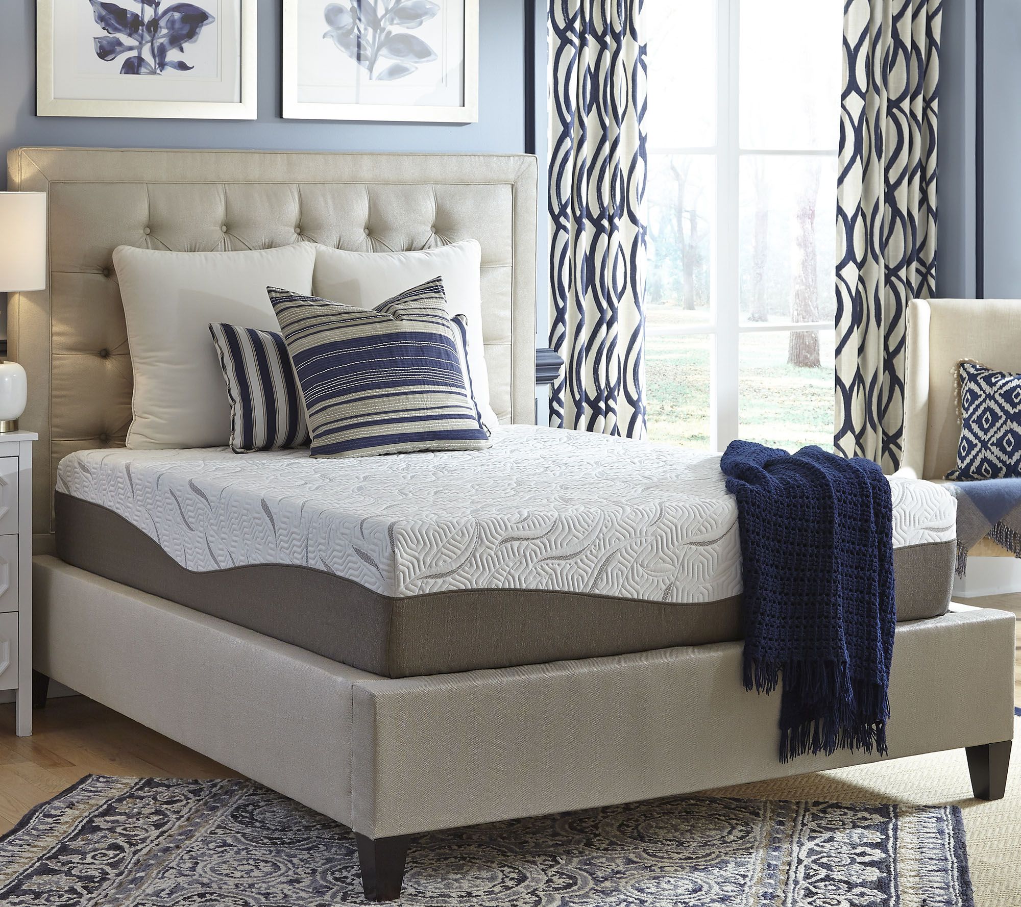 NRGel 14" Firm Gel Memory Foam Full Mattress