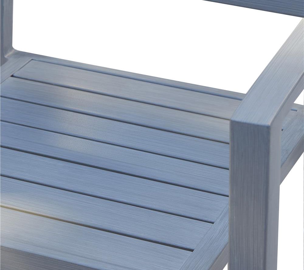 Cosco 4Piece Veil Brushed Aluminum Patio Furniture Set