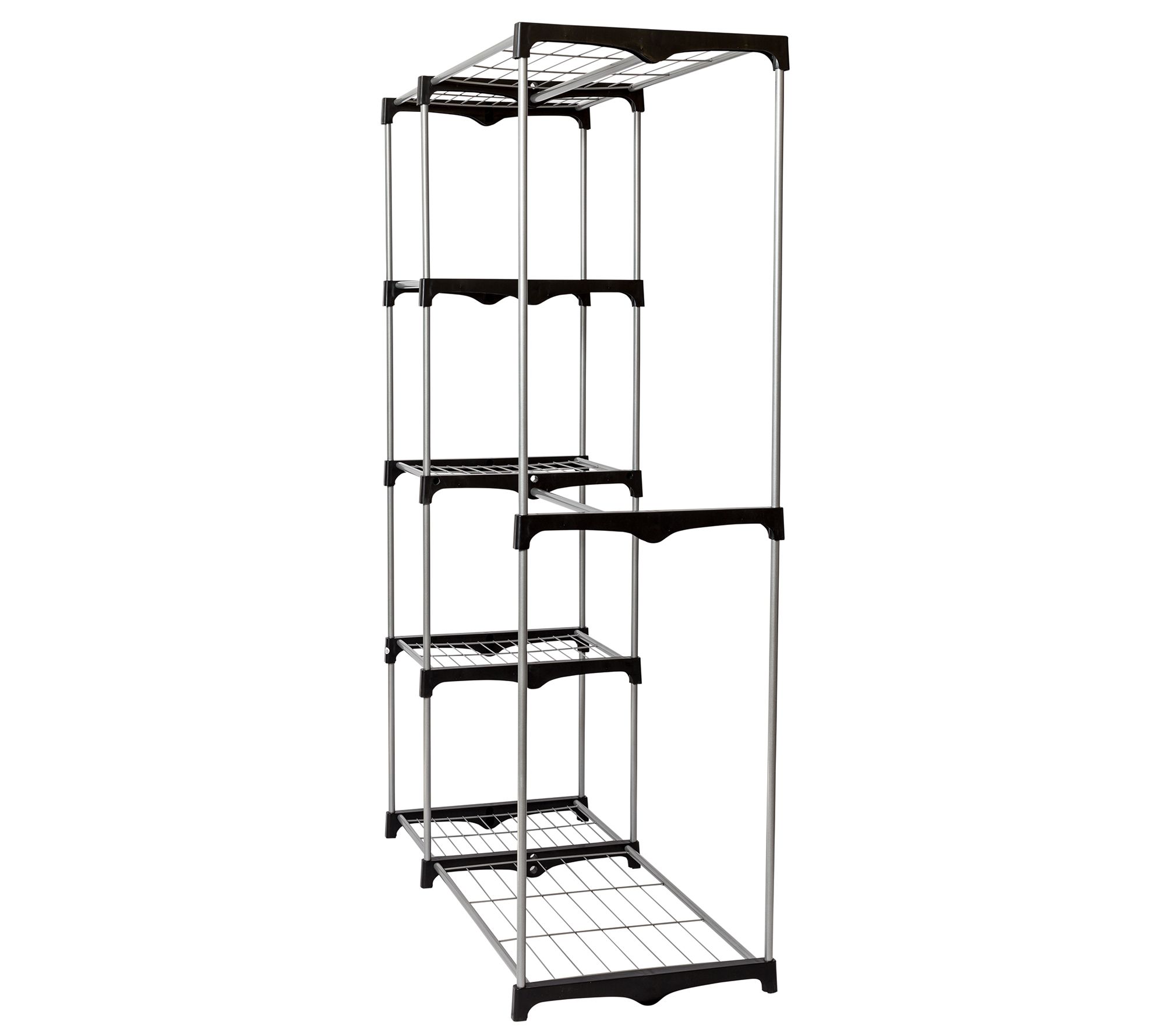 HoneyCanDo Freestanding Closet Organizer WithShelves