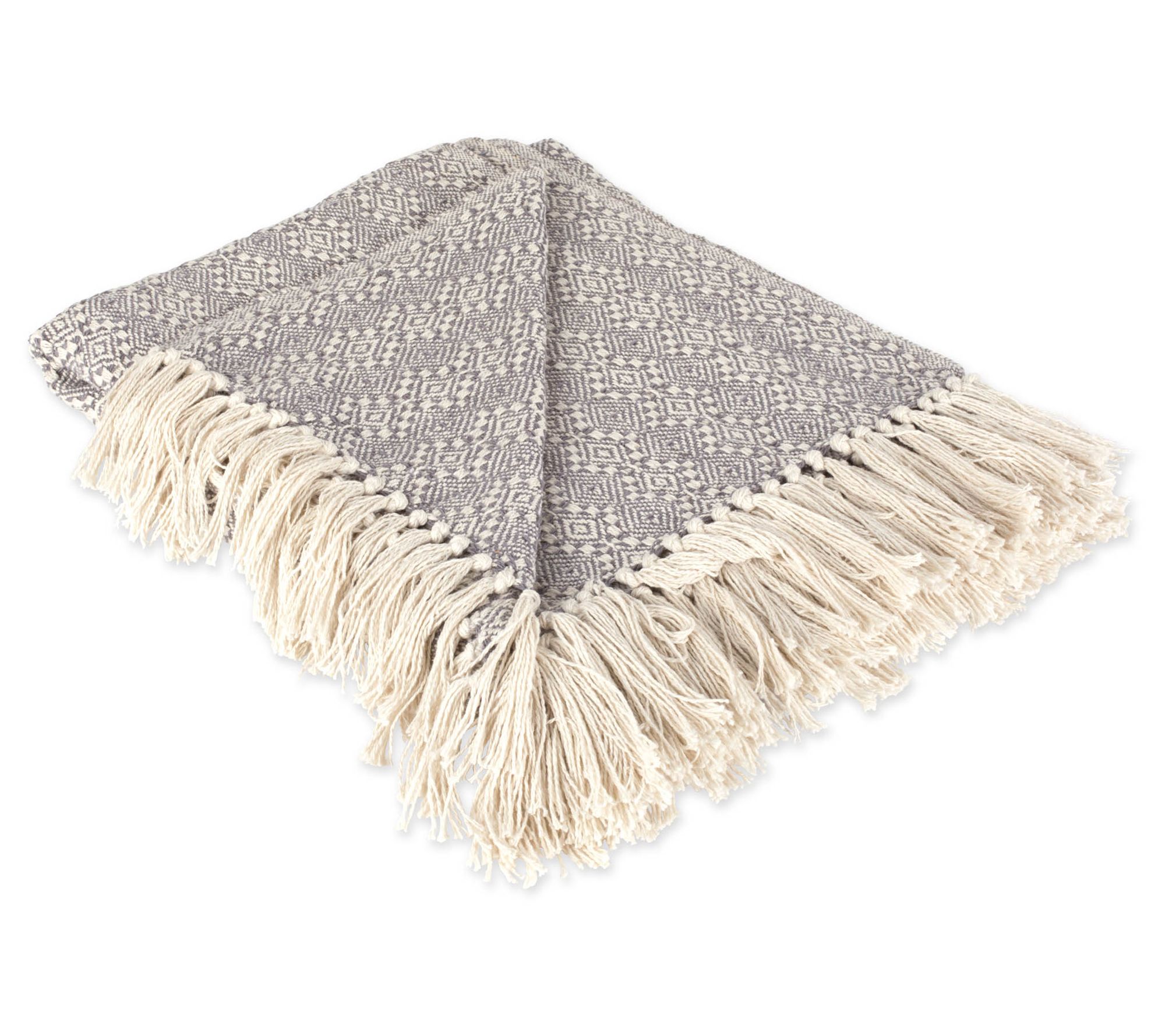 DII Diamond Chevron Throw with Fringe