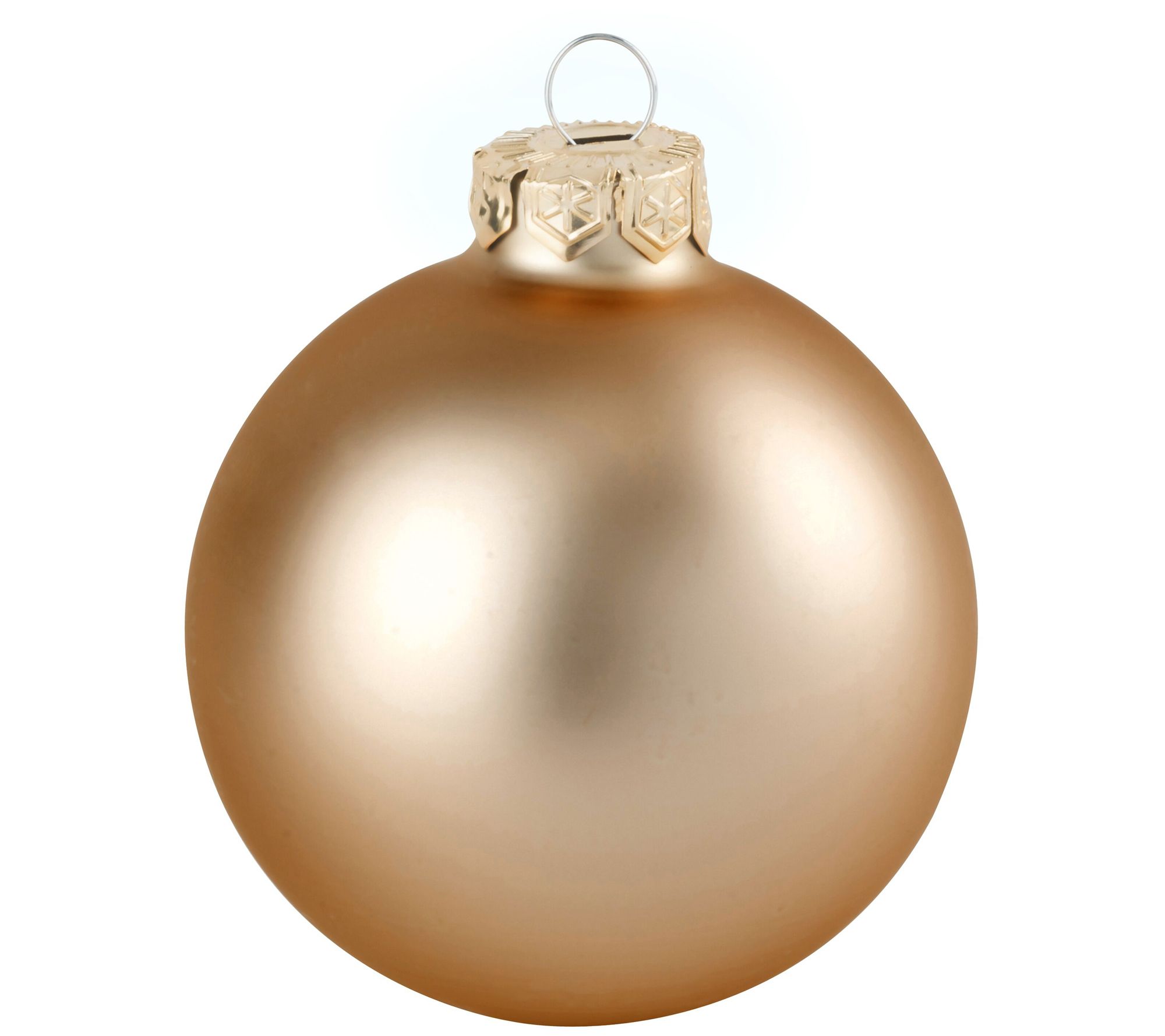 Whitehurst 8-Pc Set of 3.25" Glass Ornaments, Matte Finish