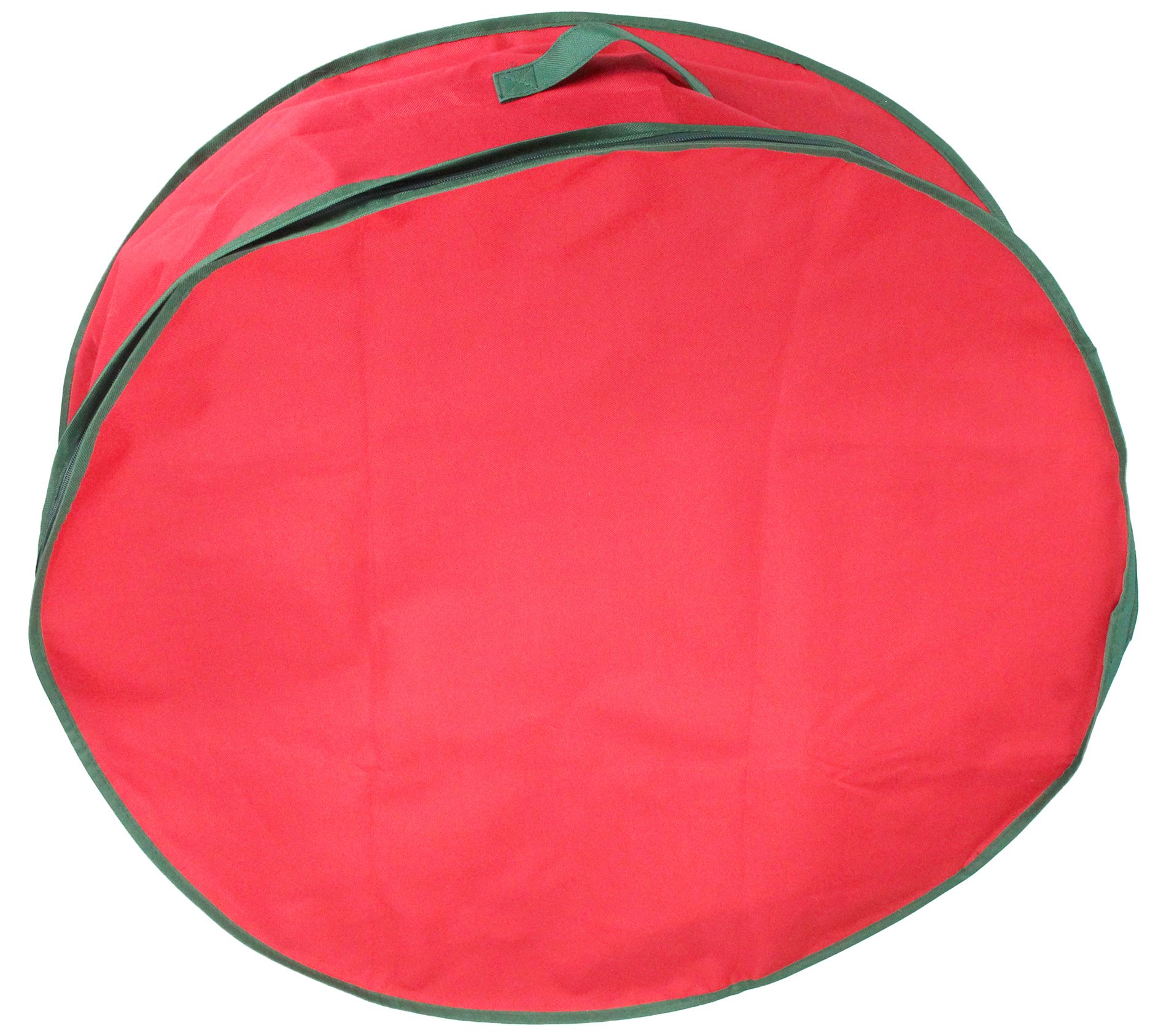 Northlight 36" Red and Green Christmas Wreath Storage Bag
