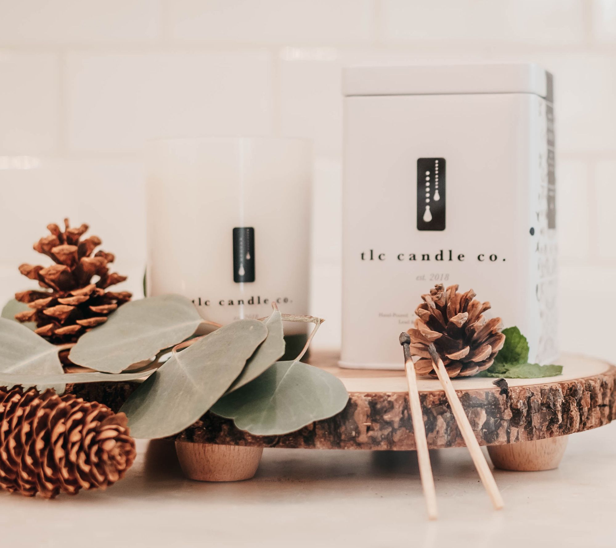 TLC Candle Co. Woodland Chateau Luxury 2Wick Candle