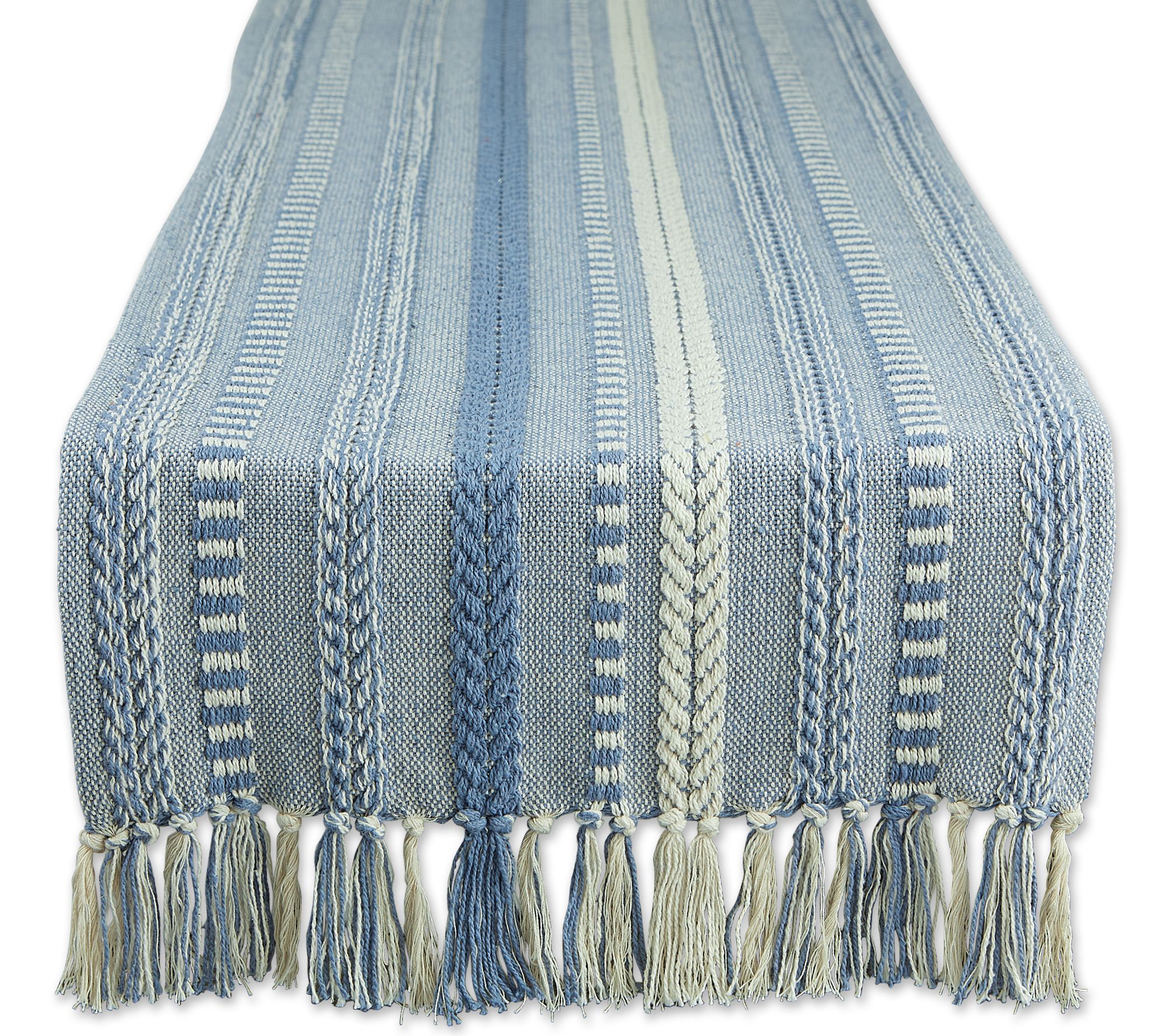 Design Imports Braided Stripe Table Runner 15x7