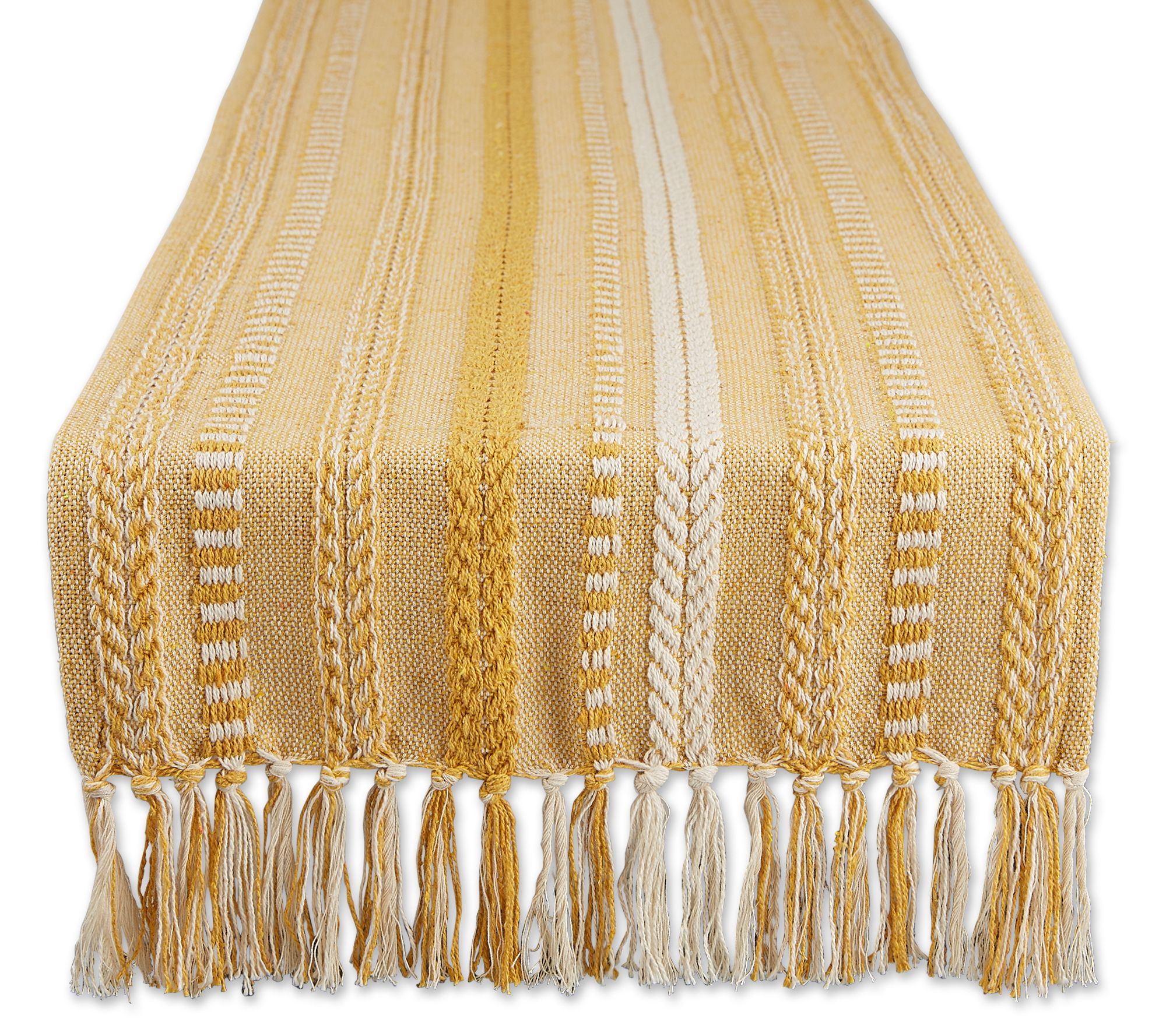 Design Imports Braided Stripe Table Runner 15x7