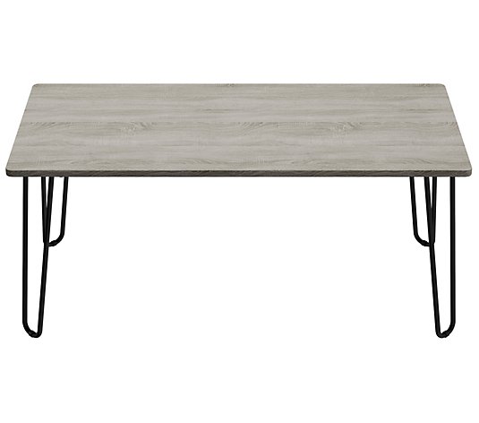 Lavish Home Coffee Table with Hairpin Legs
