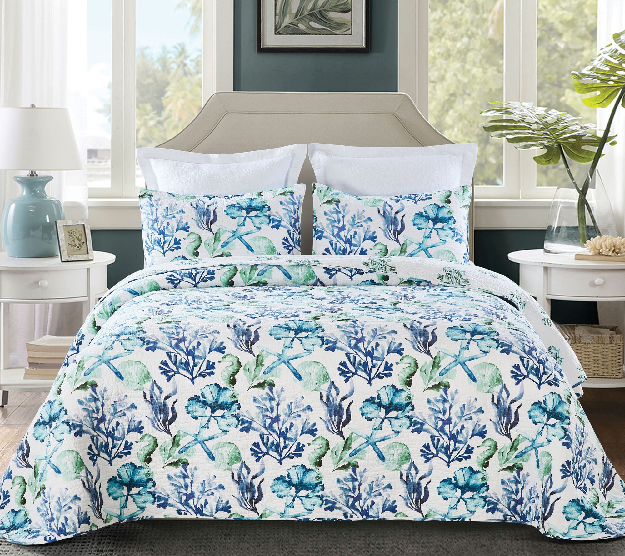 C&F Home Bluewater Bay Queen Bedspread - QVC.com