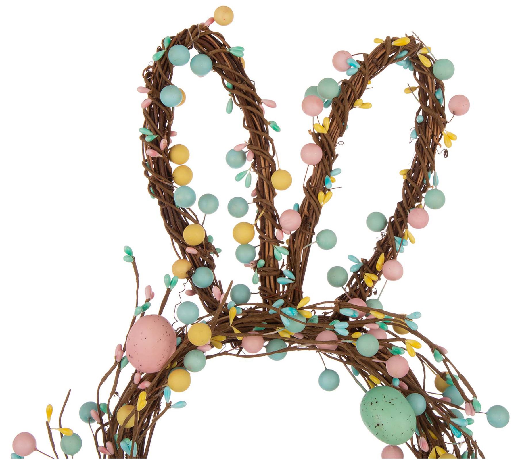 Glitzhome Easter Bunny Shaped Wreath