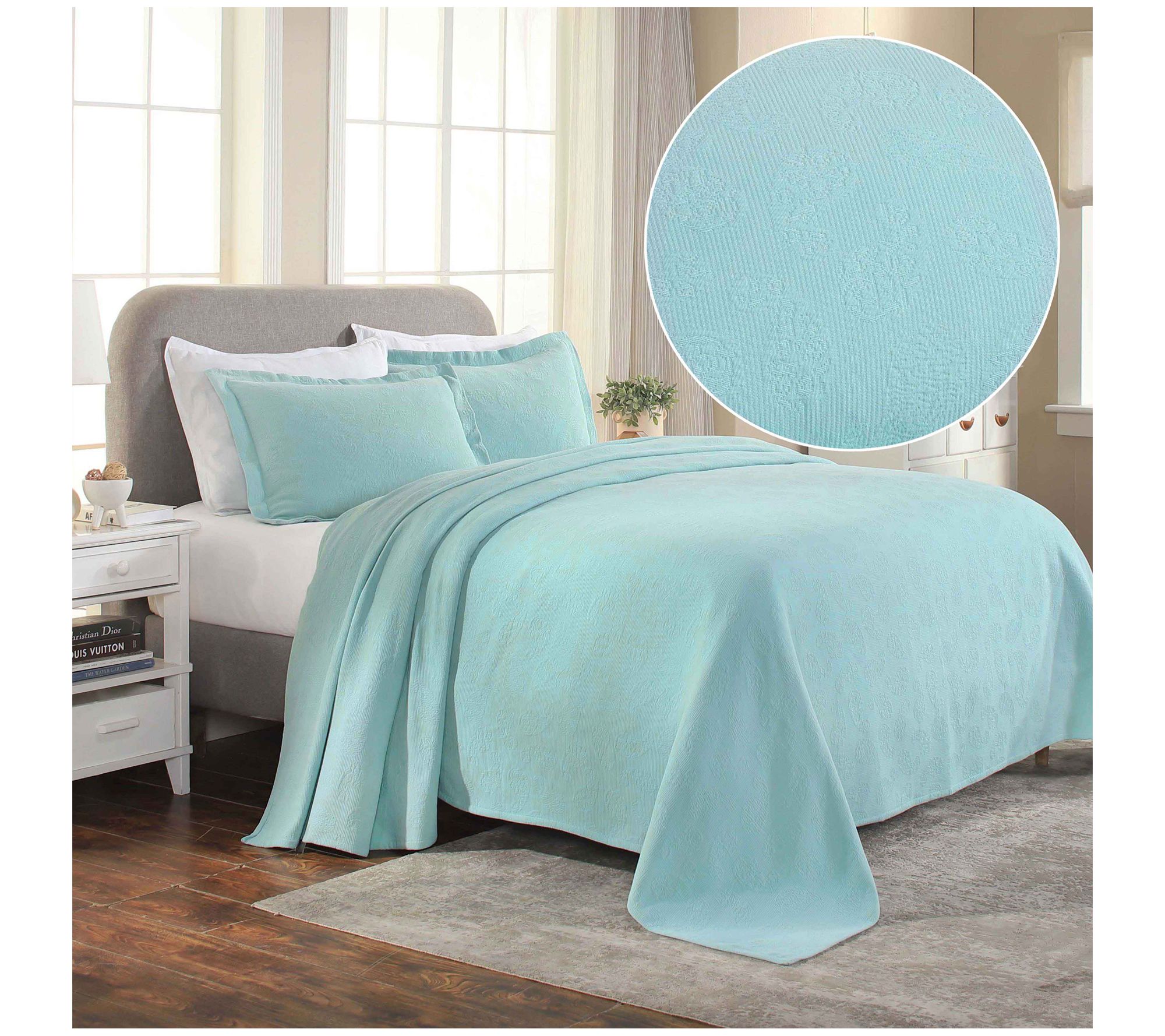 Superior Paisley Cotton Bedspread Set King