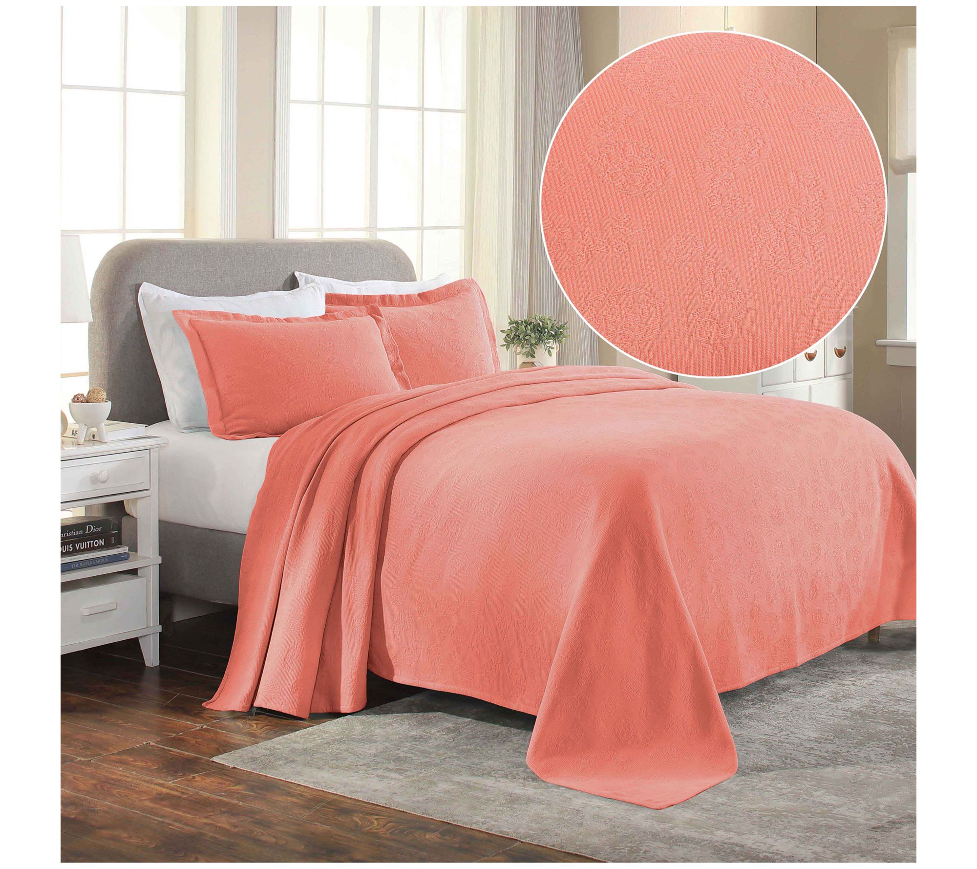 Superior Paisley Cotton Bedspread Set King