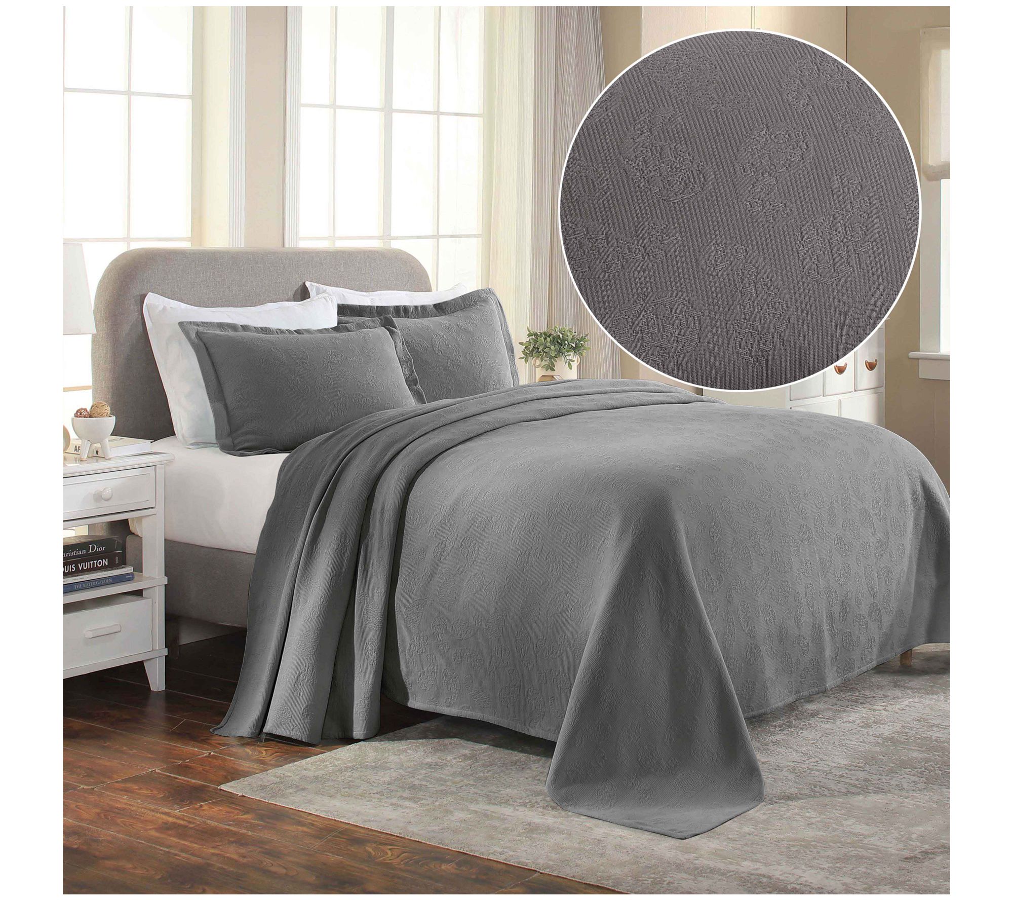 Superior Paisley Cotton Bedspread Set King