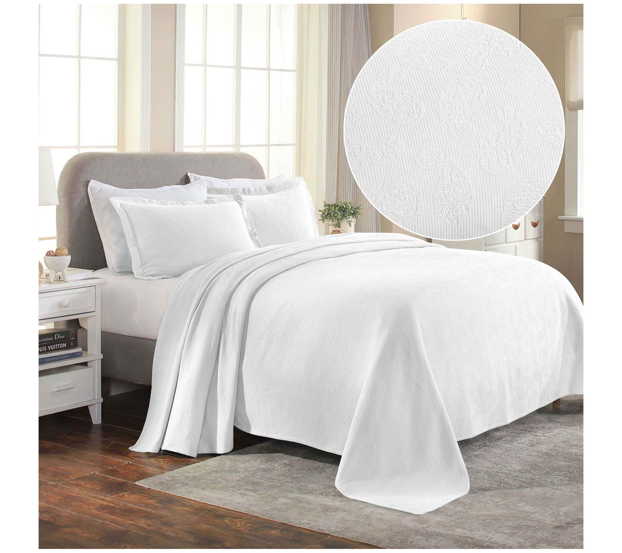 Superior Paisley Cotton Bedspread Set King