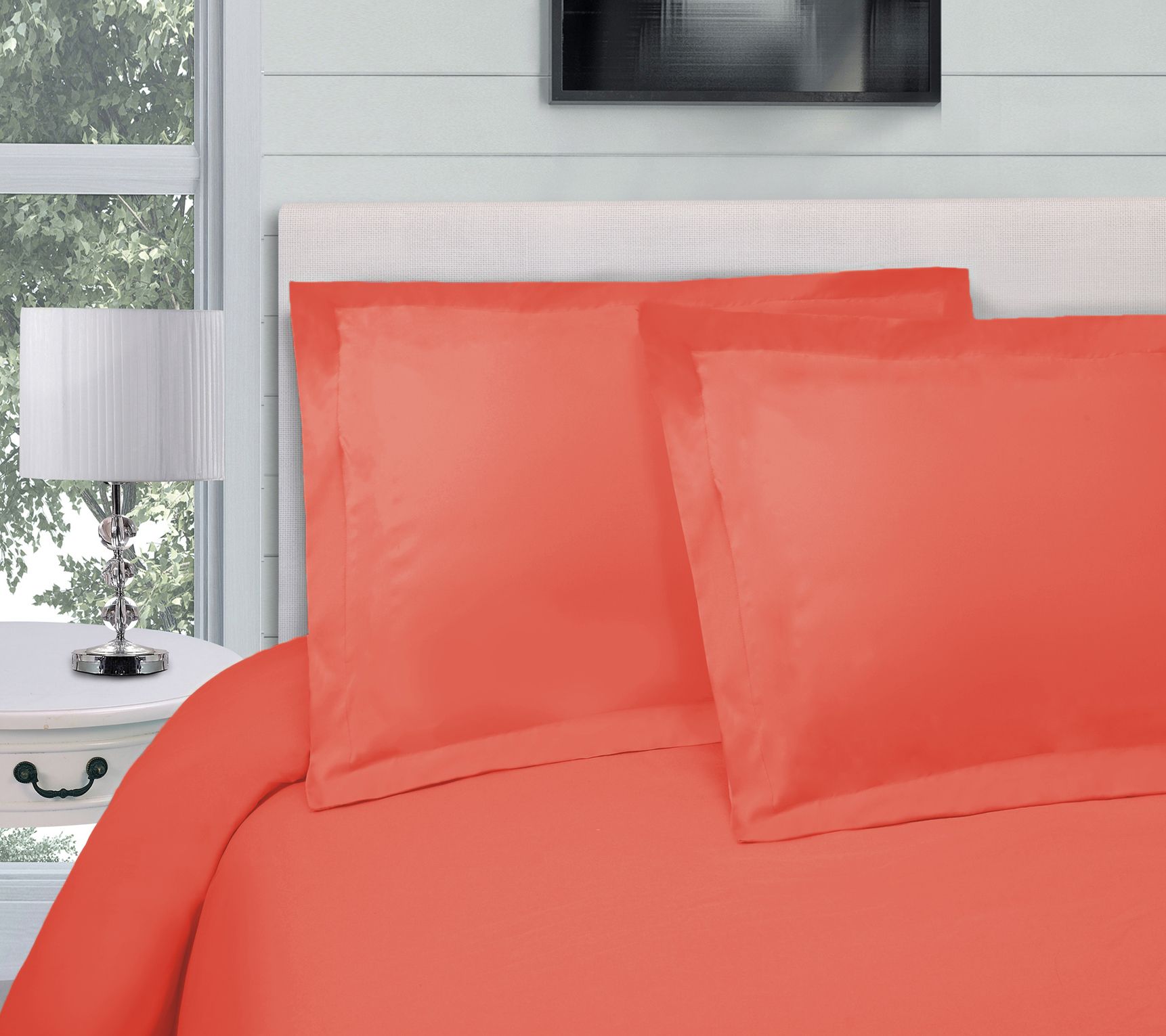 Superior 300-Thread Count Solid Duvet Cover Set , Full/Queen