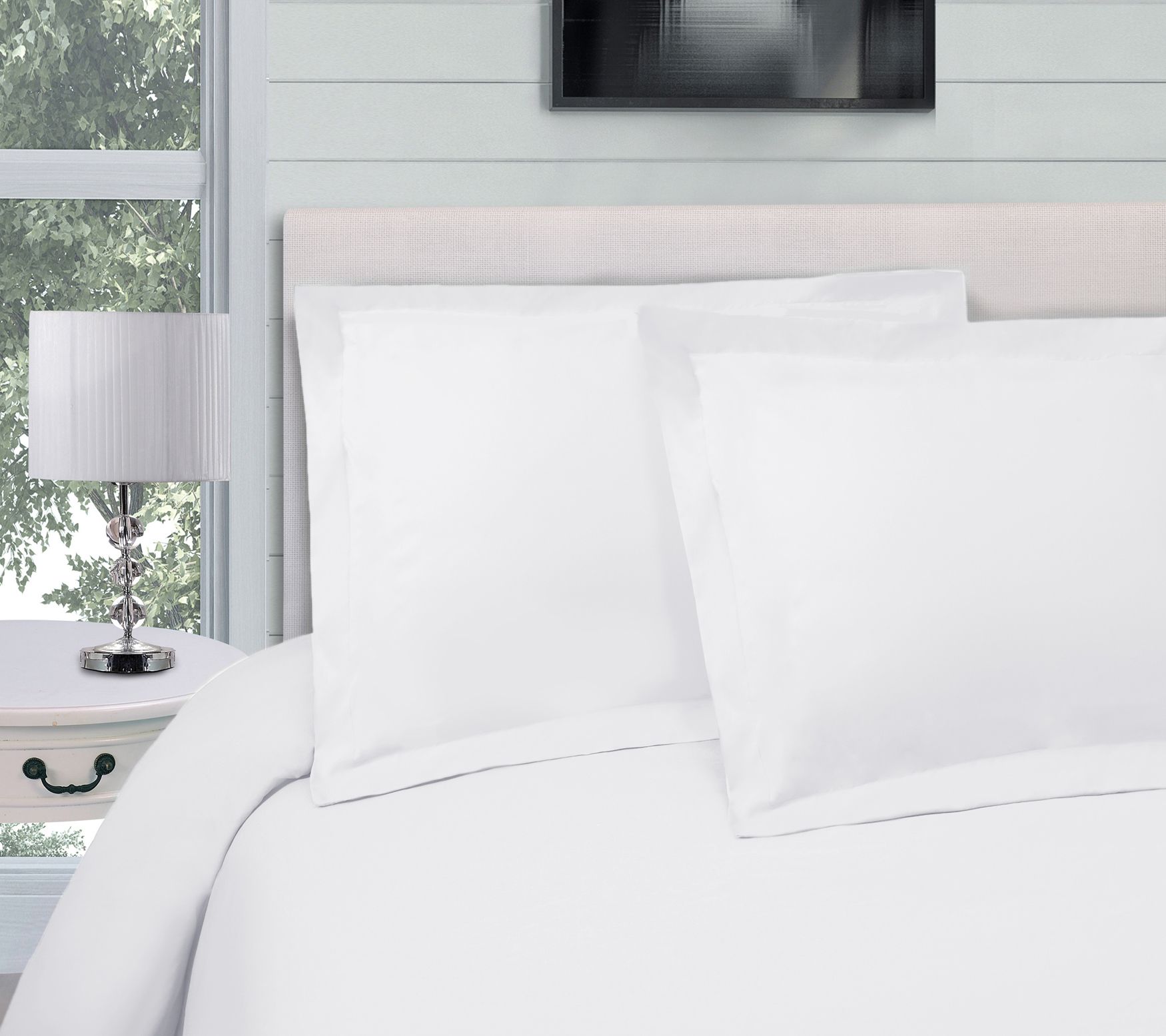 Superior 300-Th read Count Soli d Duvet Cover S et, Full/Queen