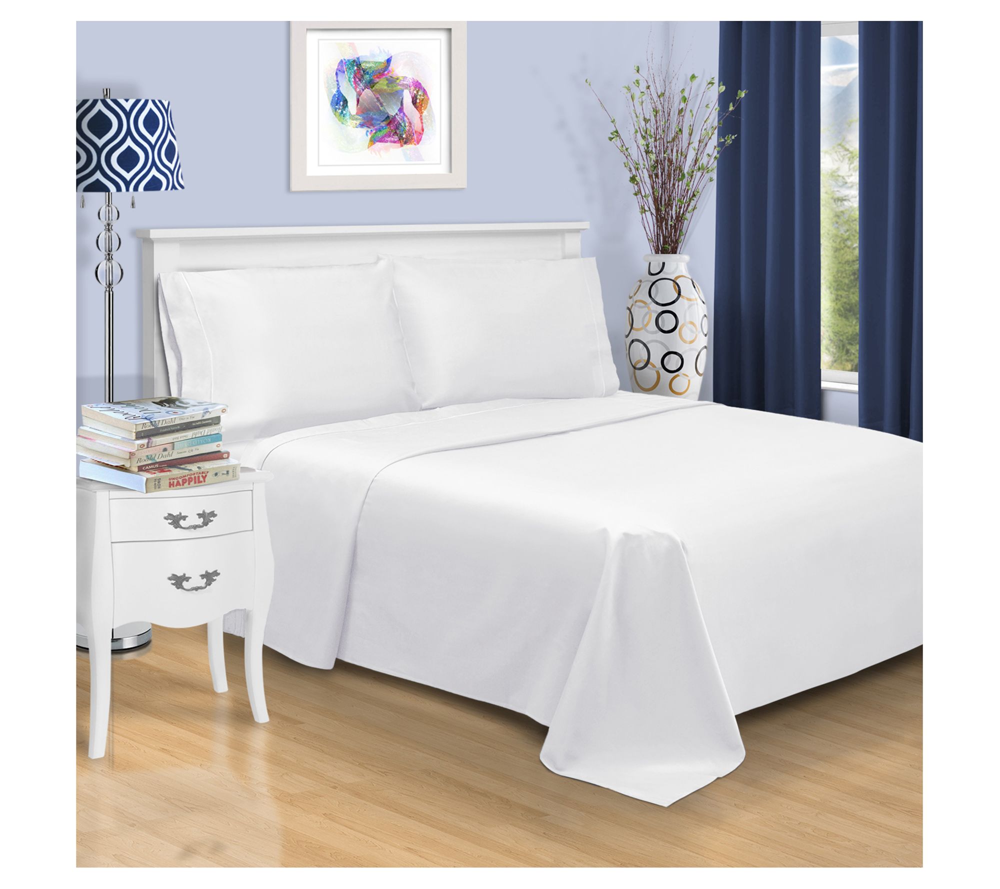 Superior Solid Cotton Marrow Stitch 1500TC Sheet Set, King