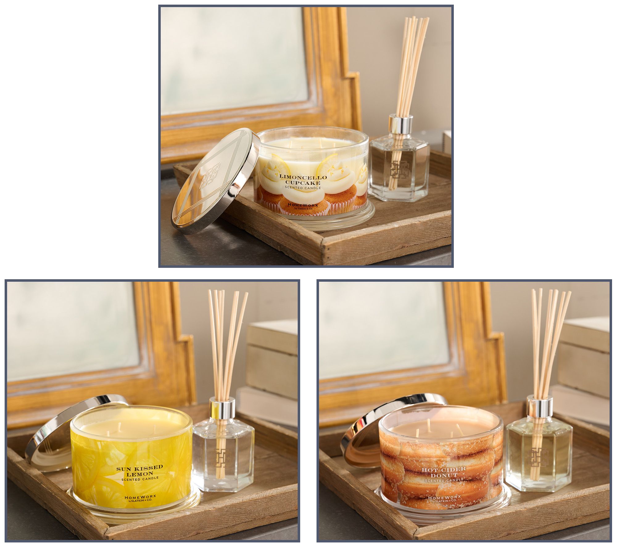 HomeWorx by Slatkin + Co. 18oz Candle and Reed Diffuser Set