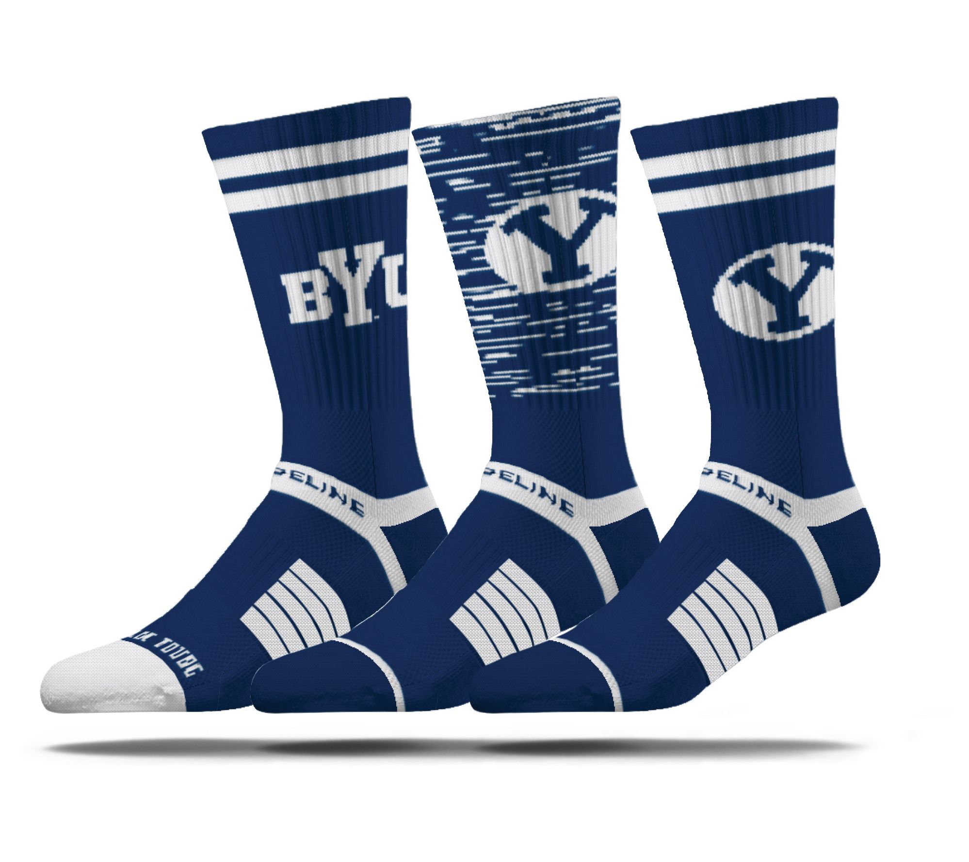 Strideline NCAA School Socks - 3pk - QVC.com