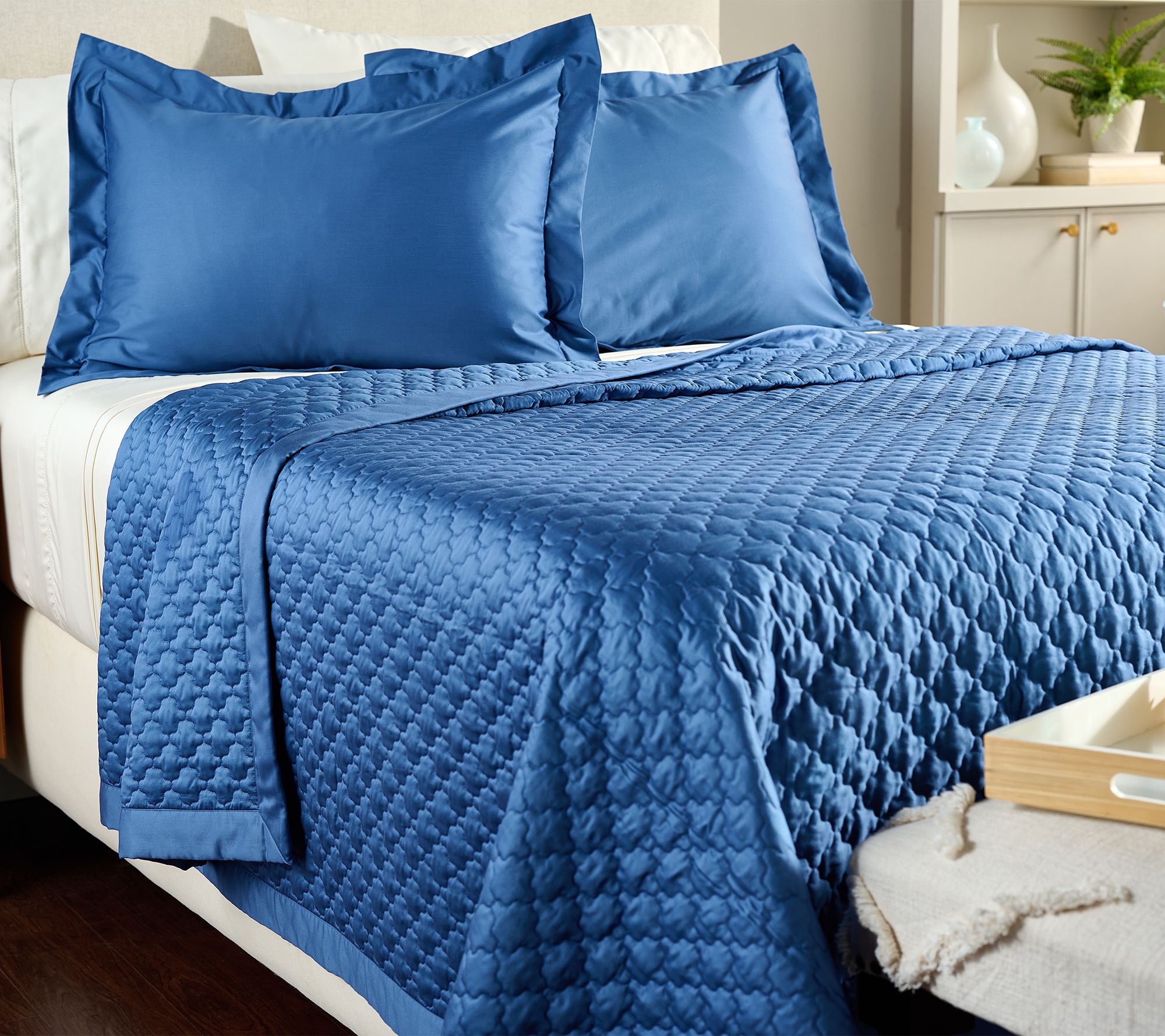 Northern Nights Egyptian Cotton Blanket & Sham Set - Queen