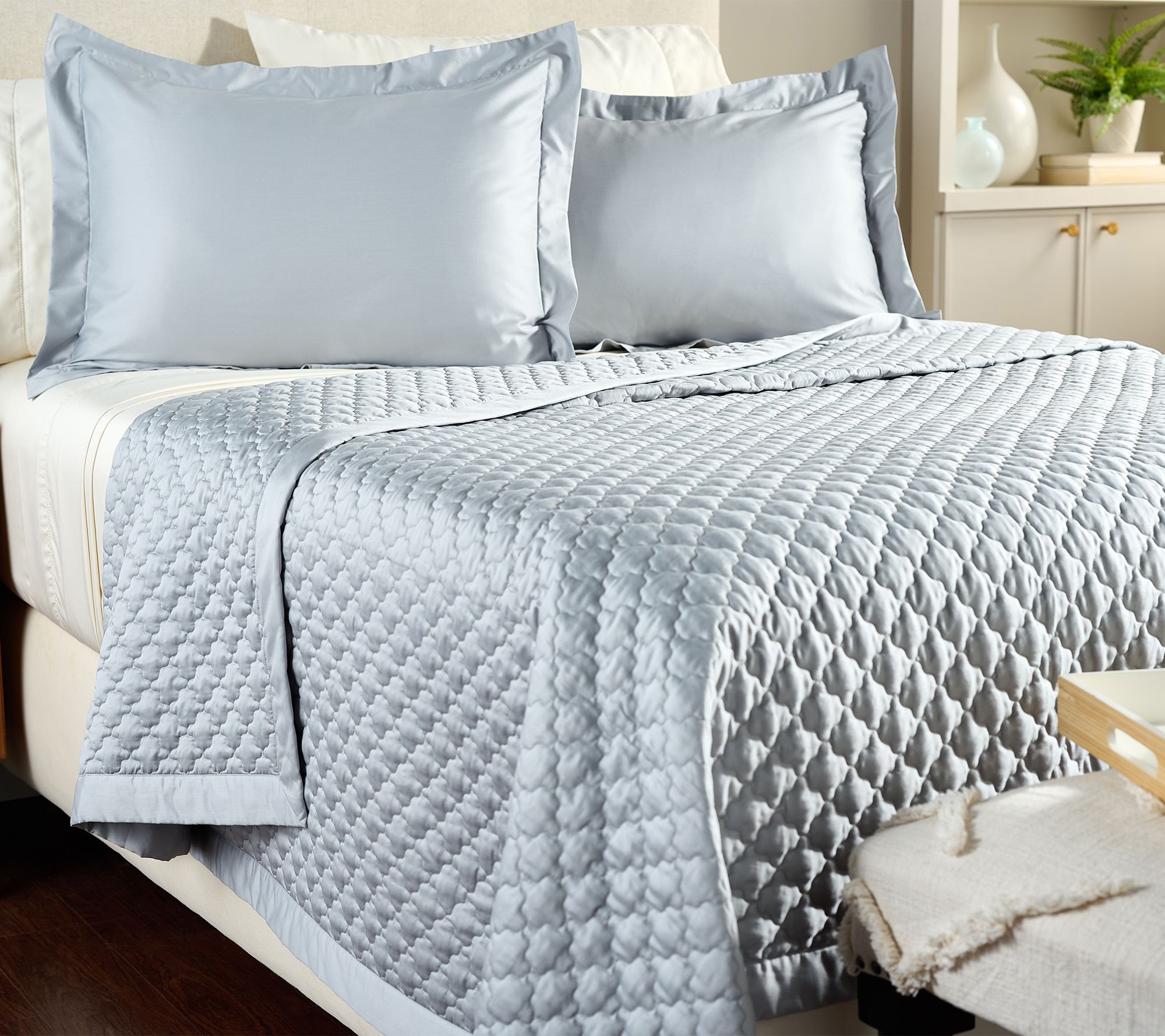 Northern Nights Egyptian Cotton Blanket & Sham Set - Queen