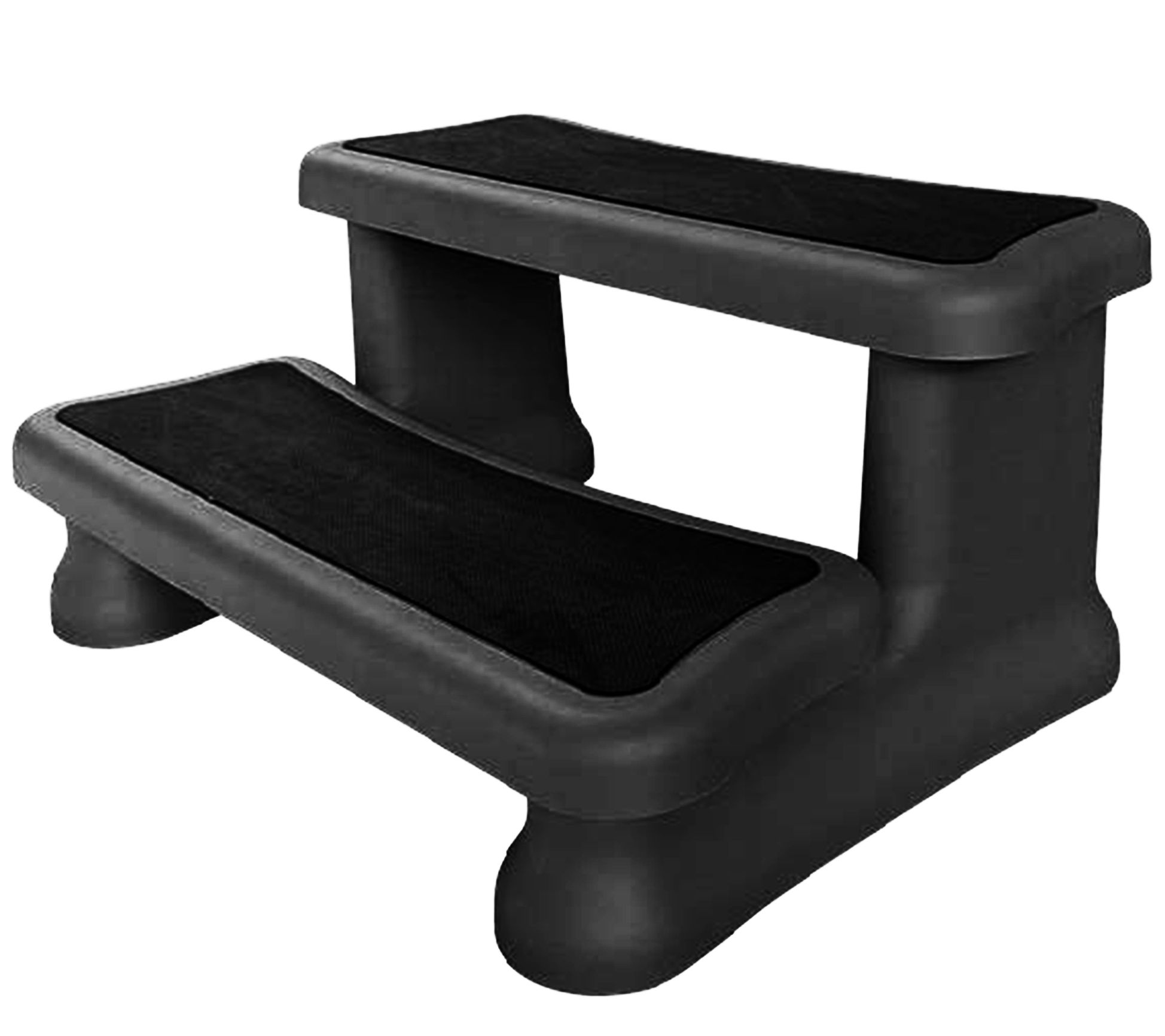 Backyard Expressions Hot Tub Outdoor Steps-No Slip Grip-Black