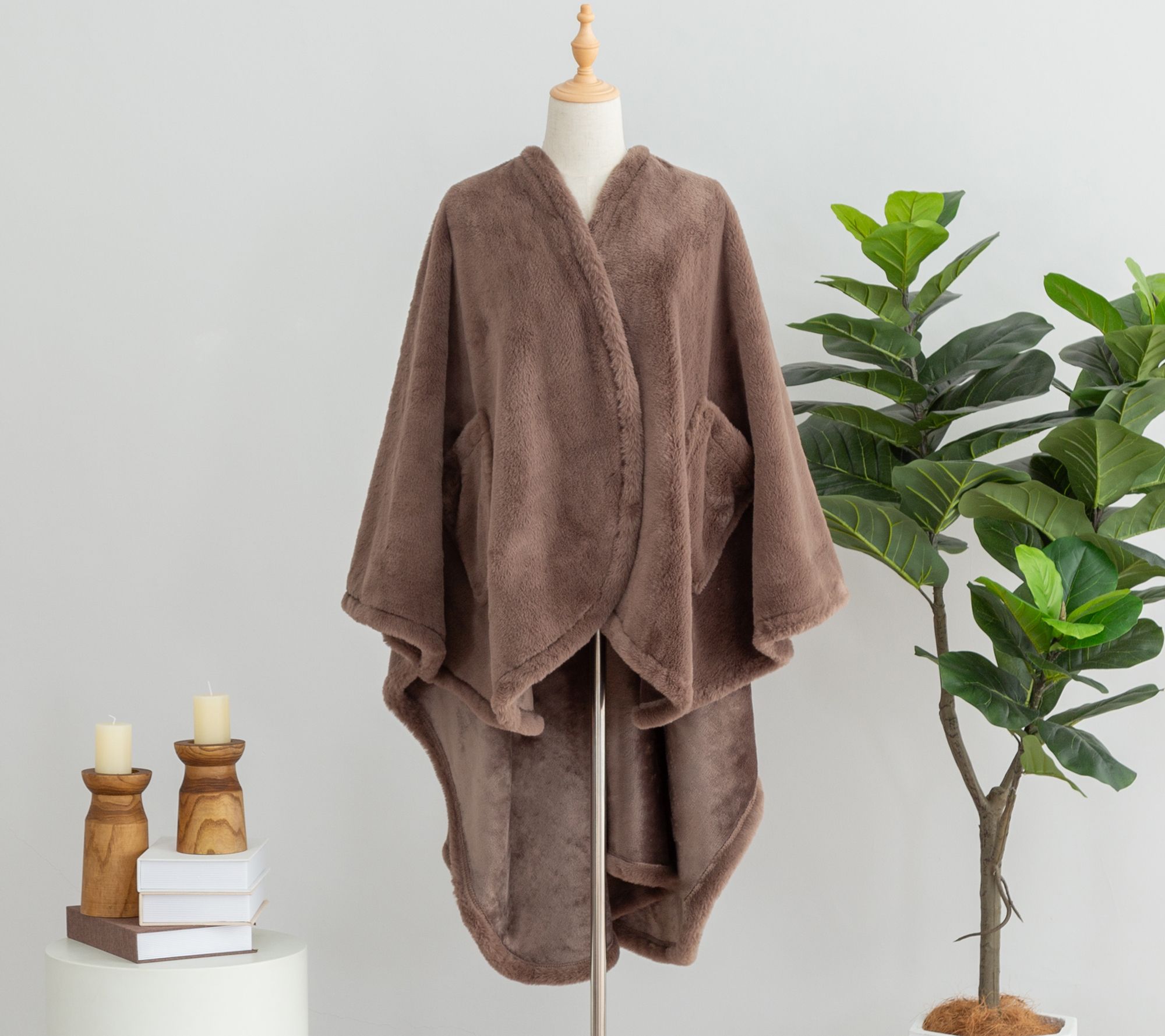 Berkshire Grace Fur and Loftmink Wearable Throw