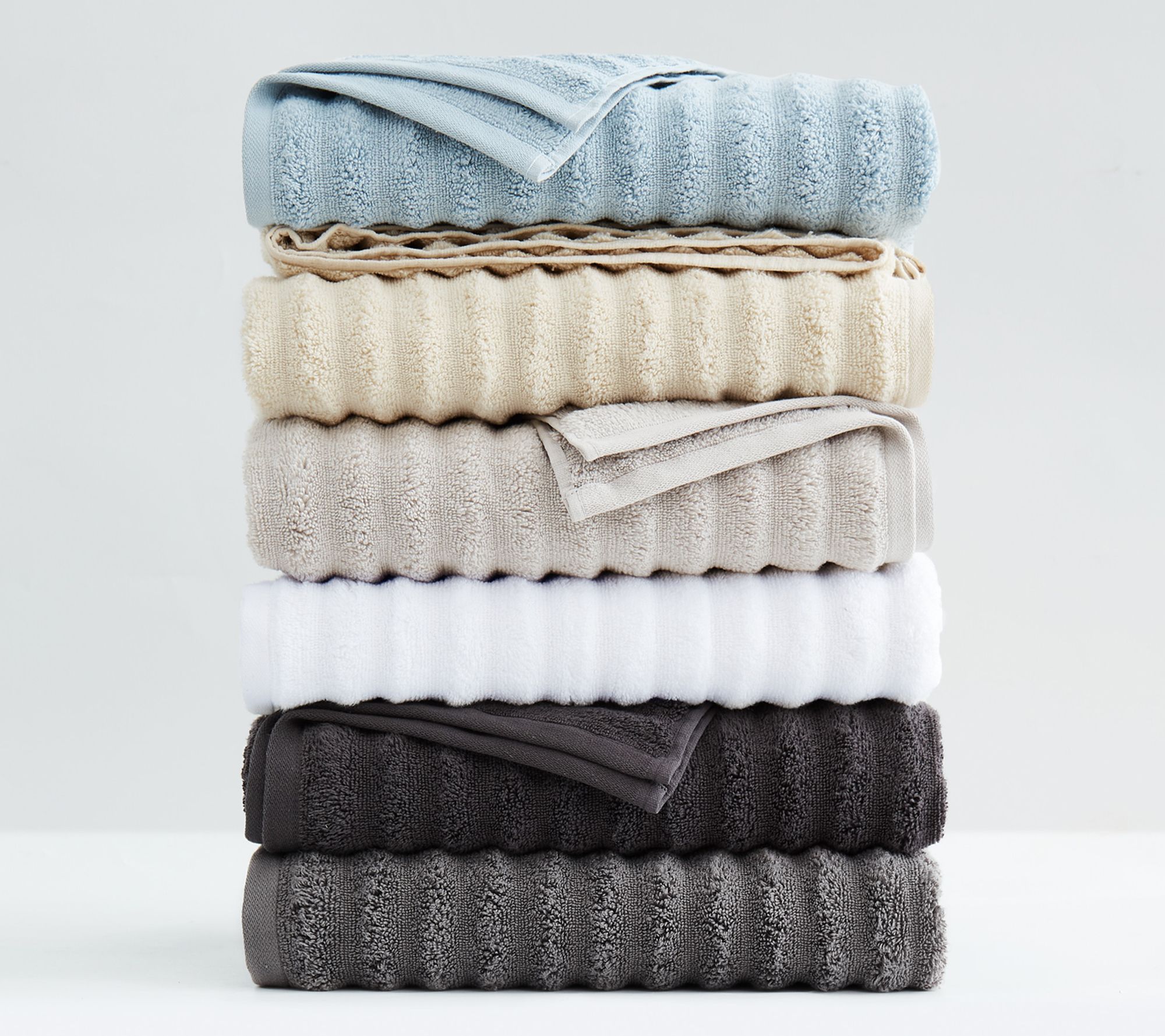 London Fog Zero Twist 6 Piece Towel Set