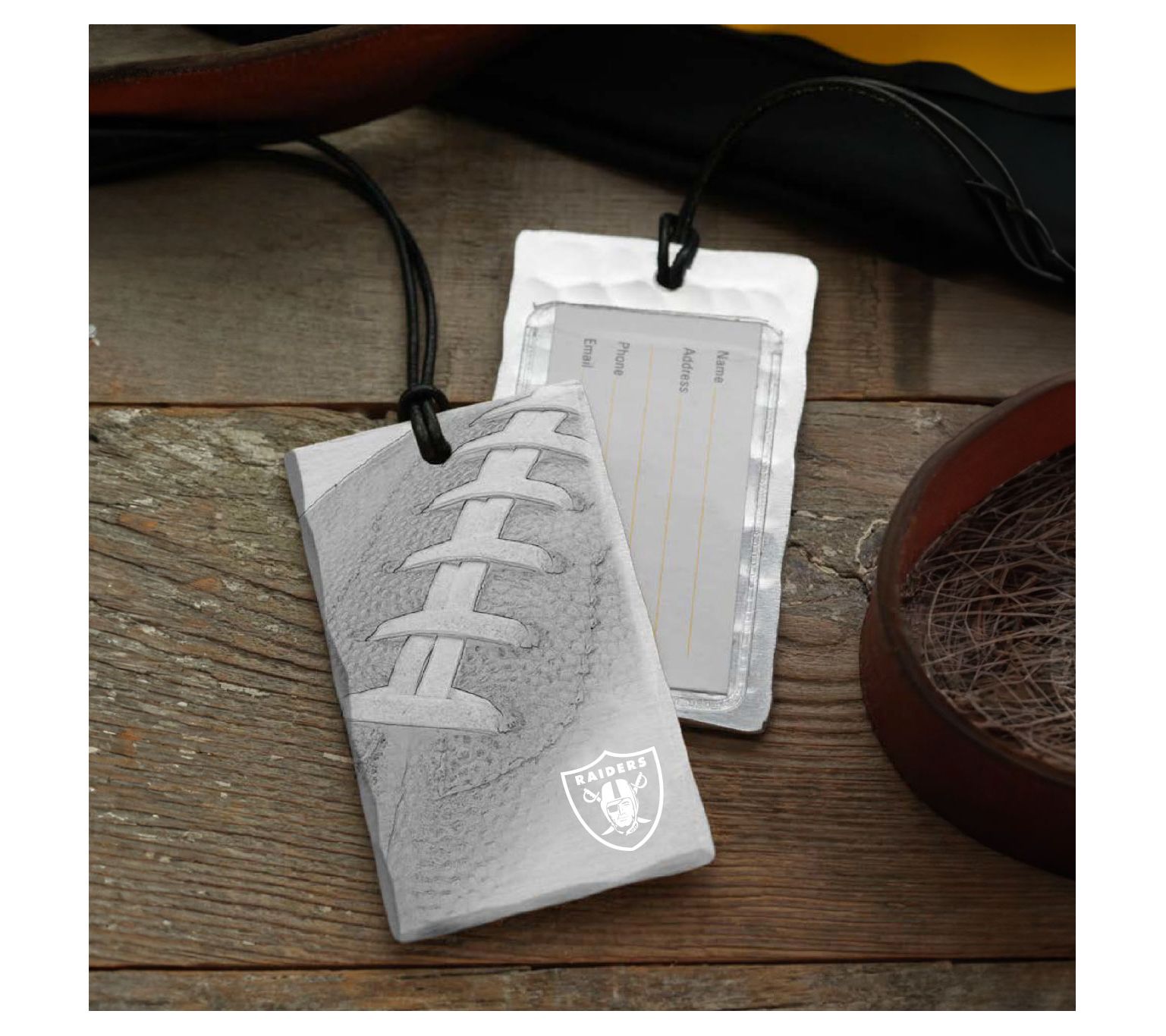 Wendell August NFL Football Bag Tag