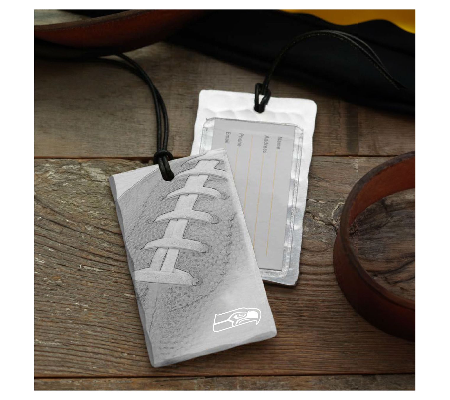 Wendell August NFL Football Bag Tag