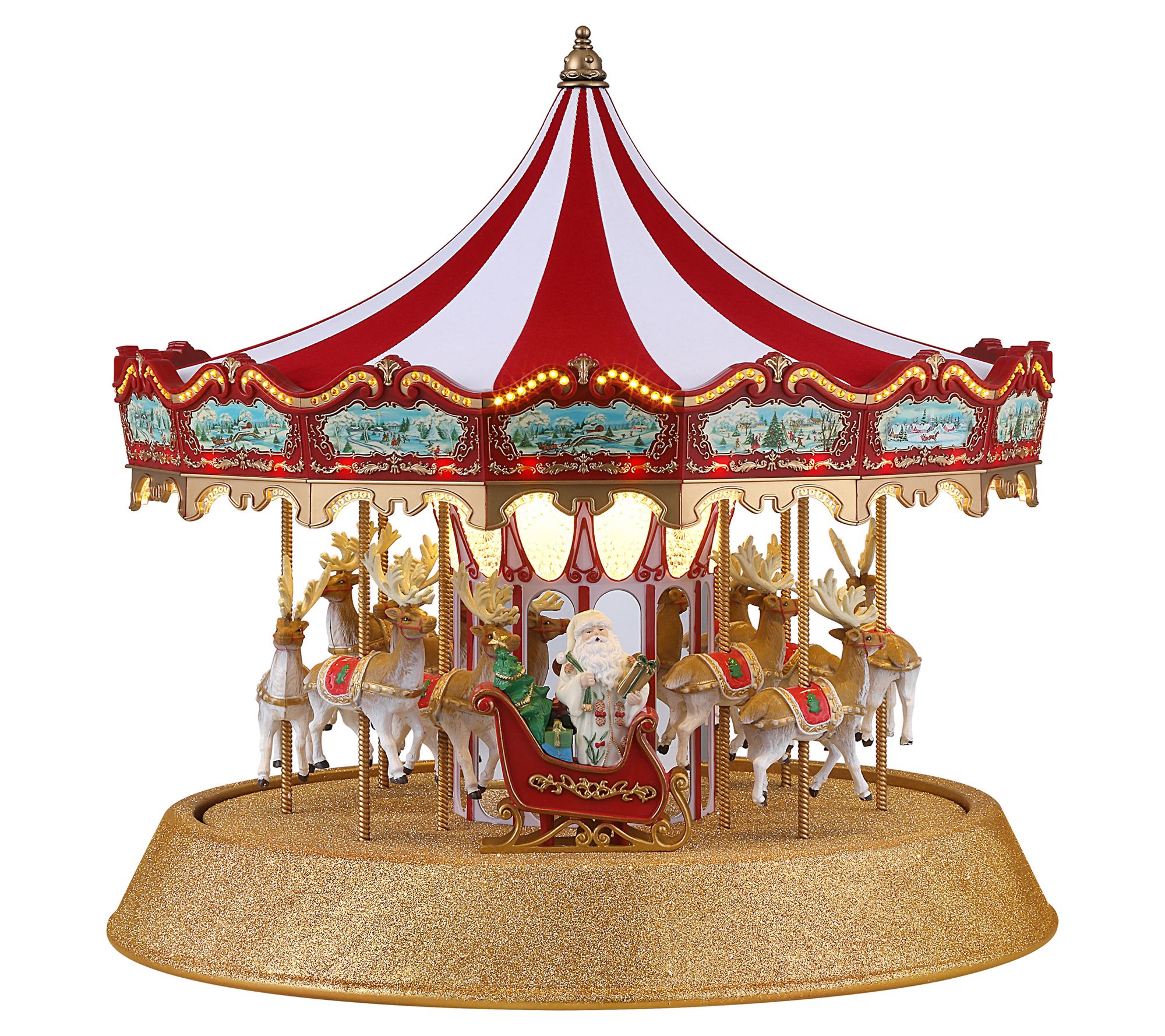 Mr. Christmas 17 in. Animated Sparkle Carousel