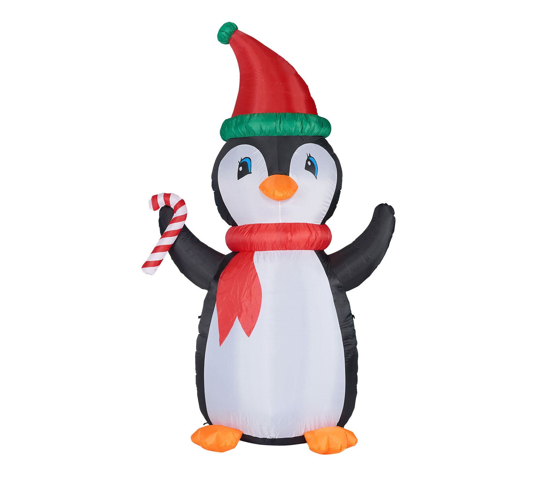 Christmas Time 10-Ft. Tall Penguin with RGB Lights and Storage