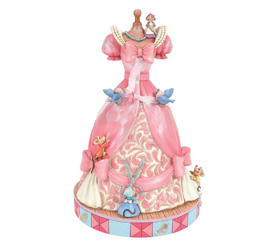 Jim Shore Disney Traditions Cinderellas Pink Dress Figurine 8"