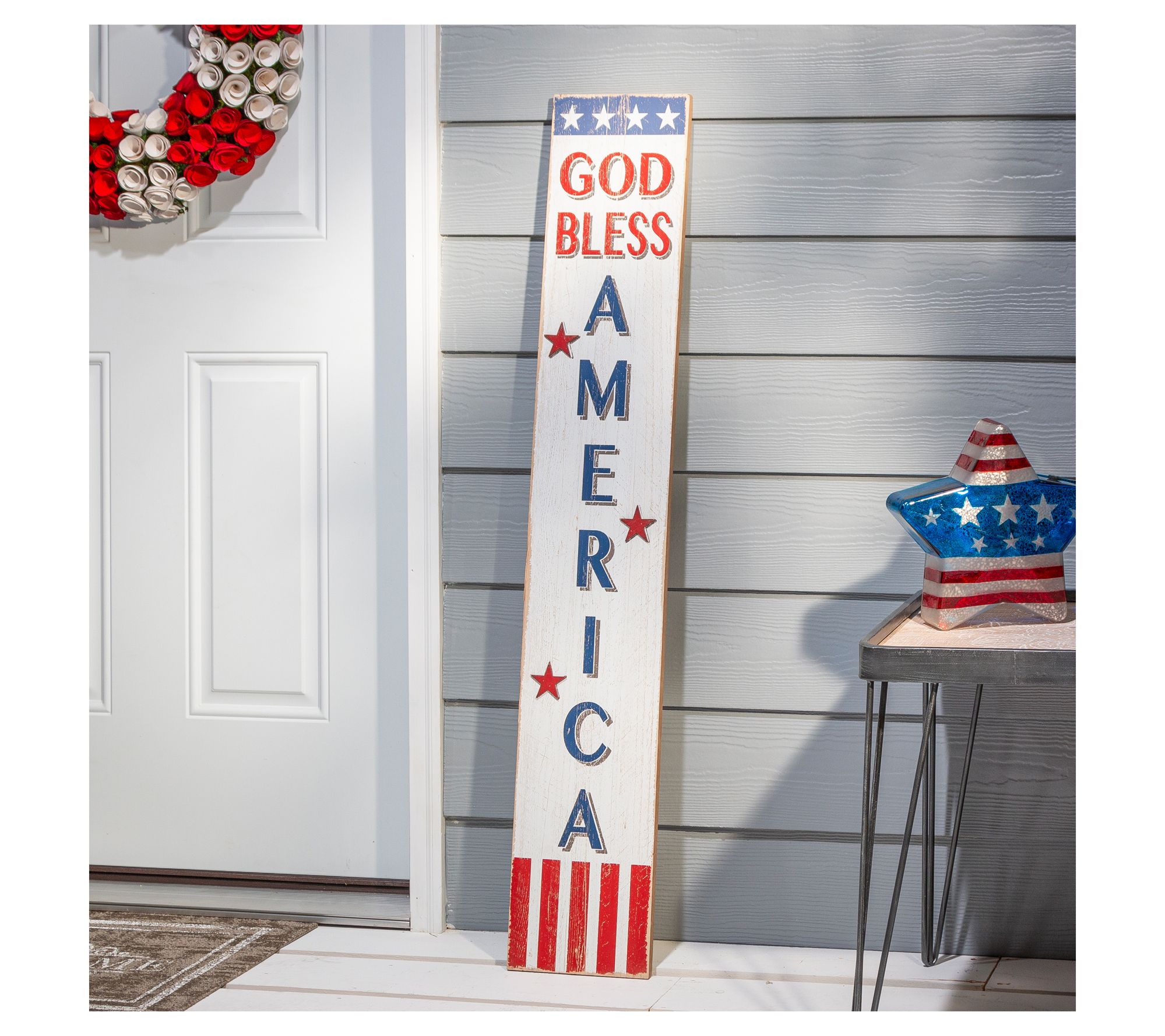 47 In Wood Americana Decor Set of 3 by Gerson International