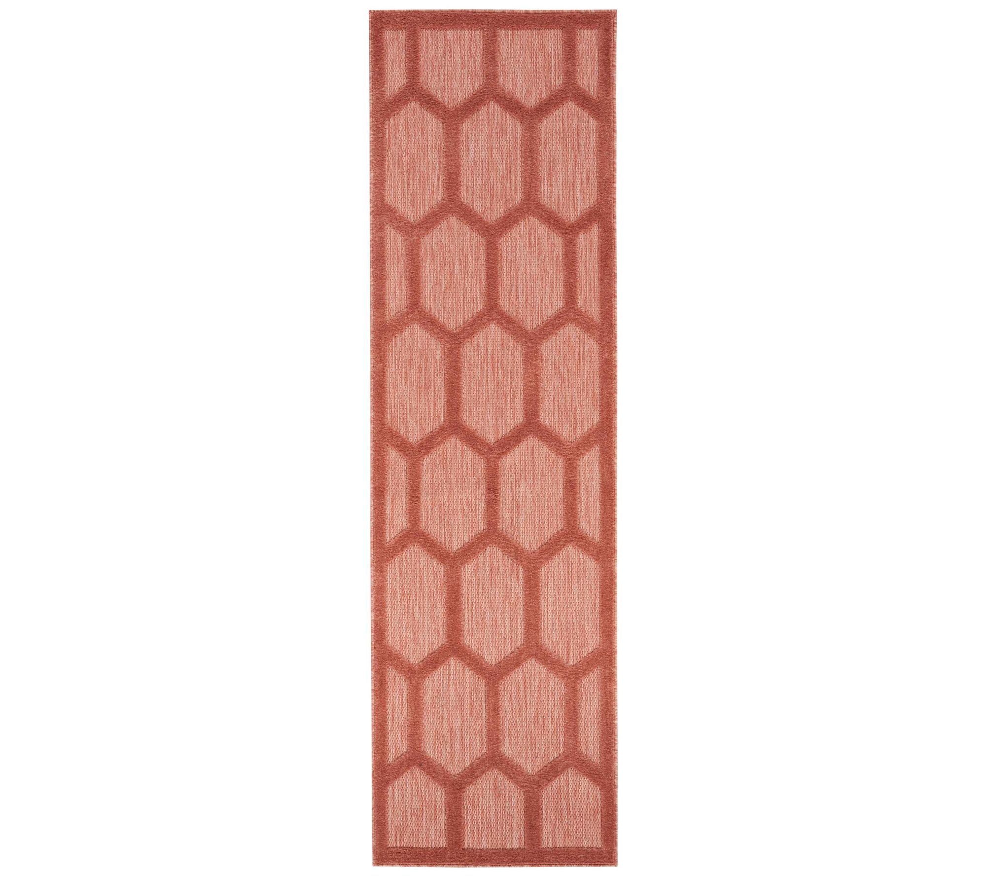 Nourison 2'x7' Honeycomb Indoor/Outdoor Runner
