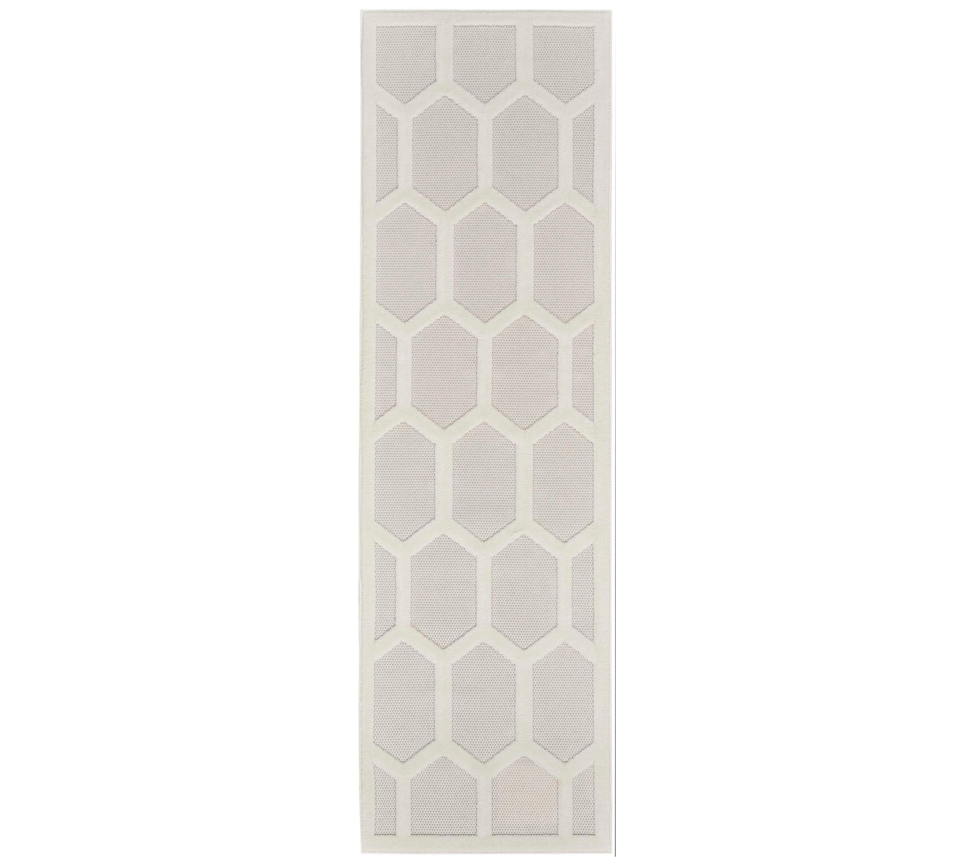 Nourison 2'x7' Honeycomb Indoor/Outdoor Runner